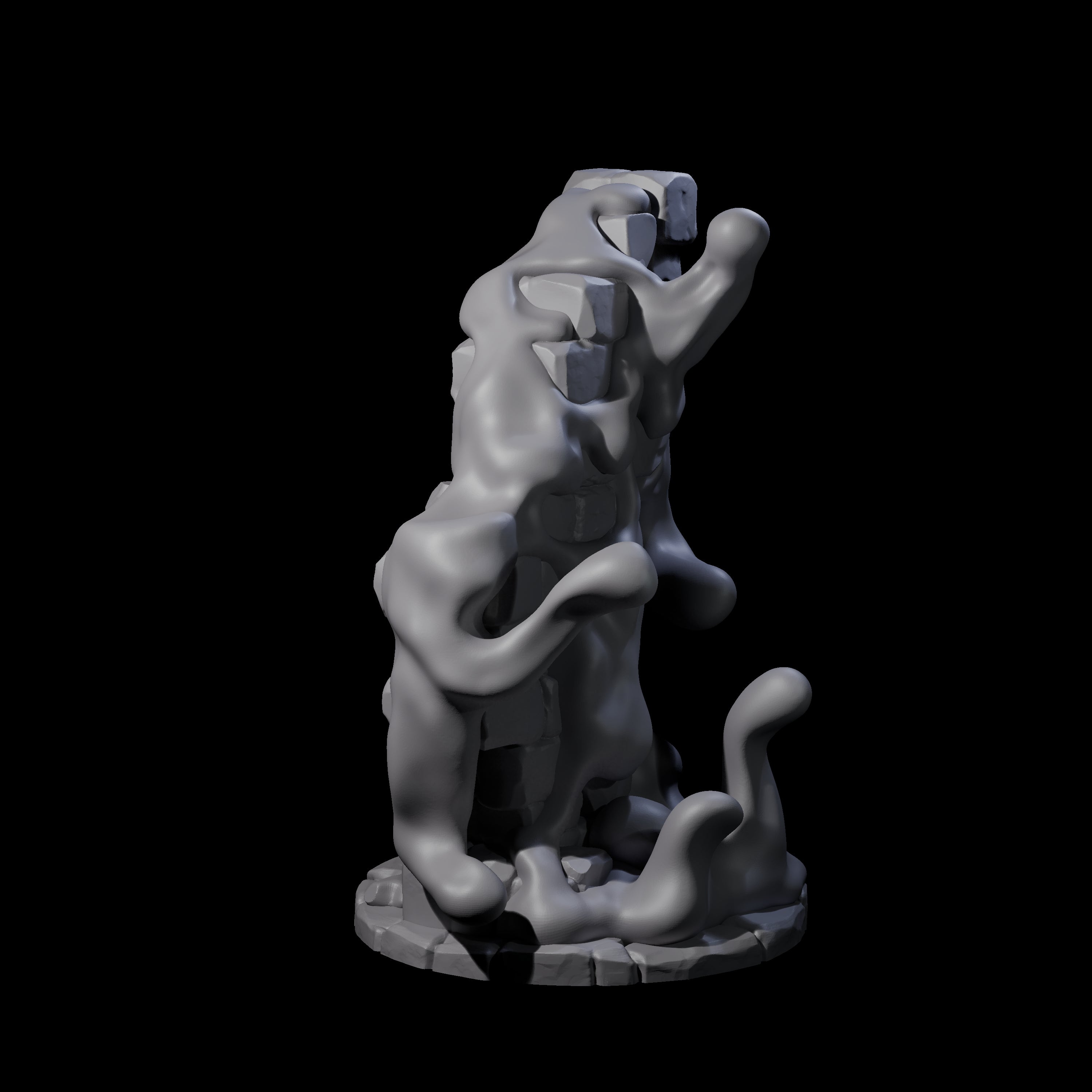 Sticky Gray Ooze Miniature for Dungeons and Dragons, Pathfinder or other TTRPGs