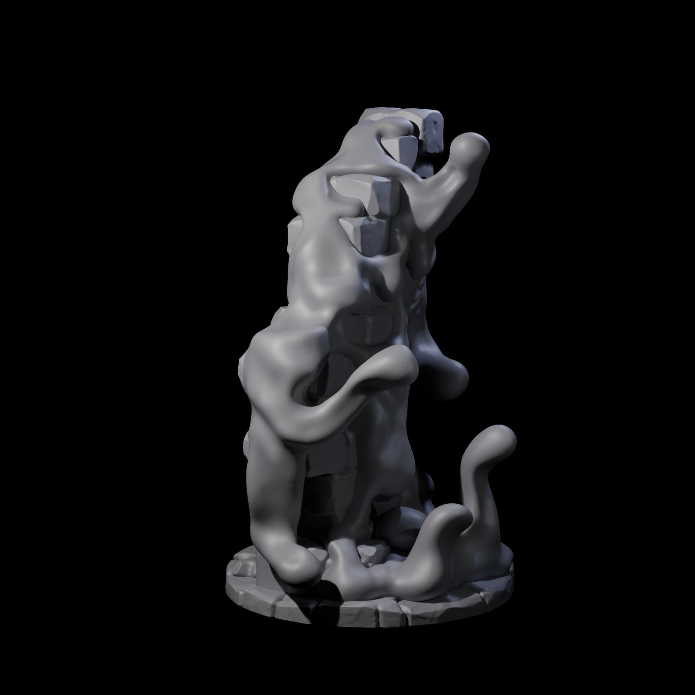 Sticky Gray Ooze Miniature for Dungeons and Dragons, Pathfinder or other TTRPGs