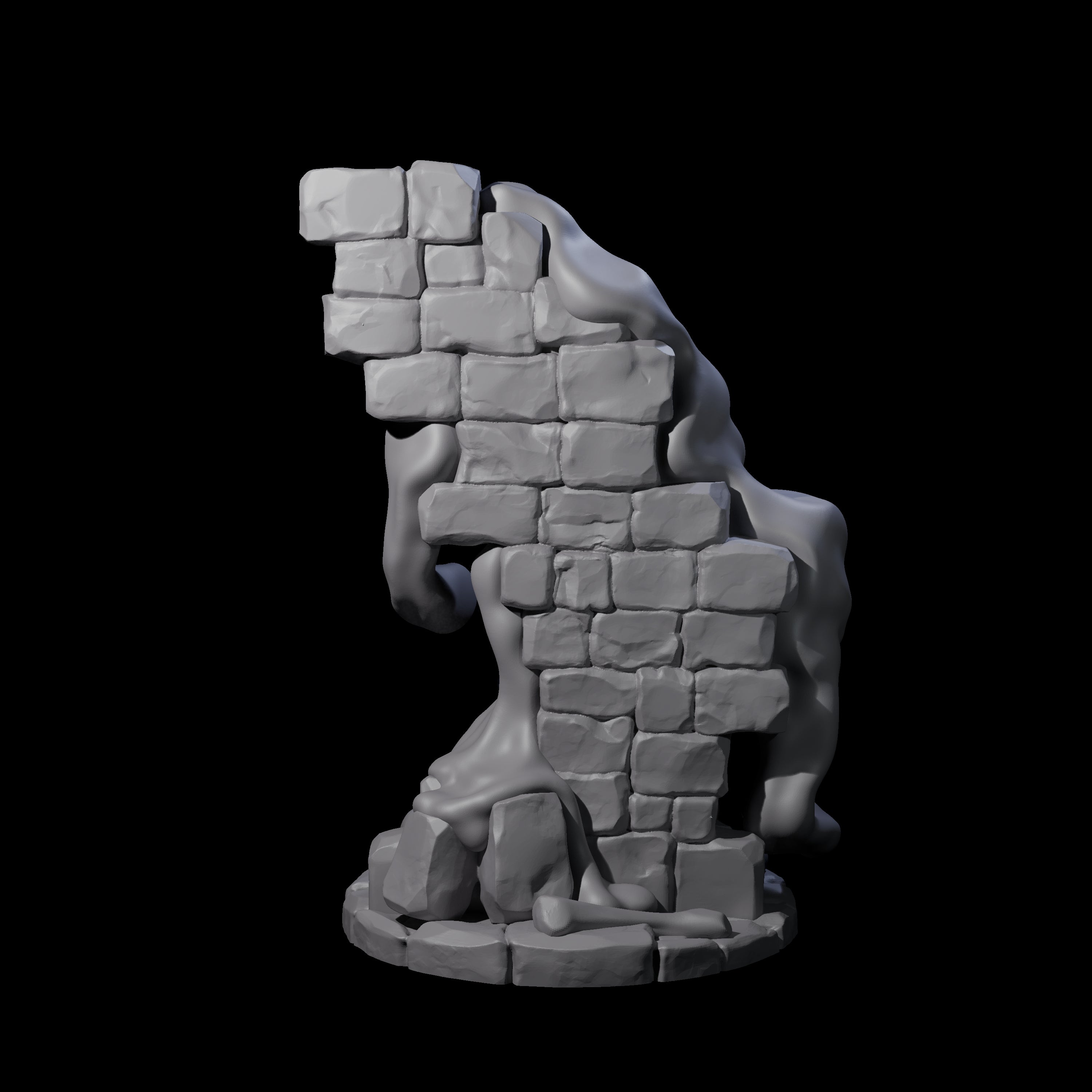 Sticky Gray Ooze Miniature for Dungeons and Dragons, Pathfinder or other TTRPGs