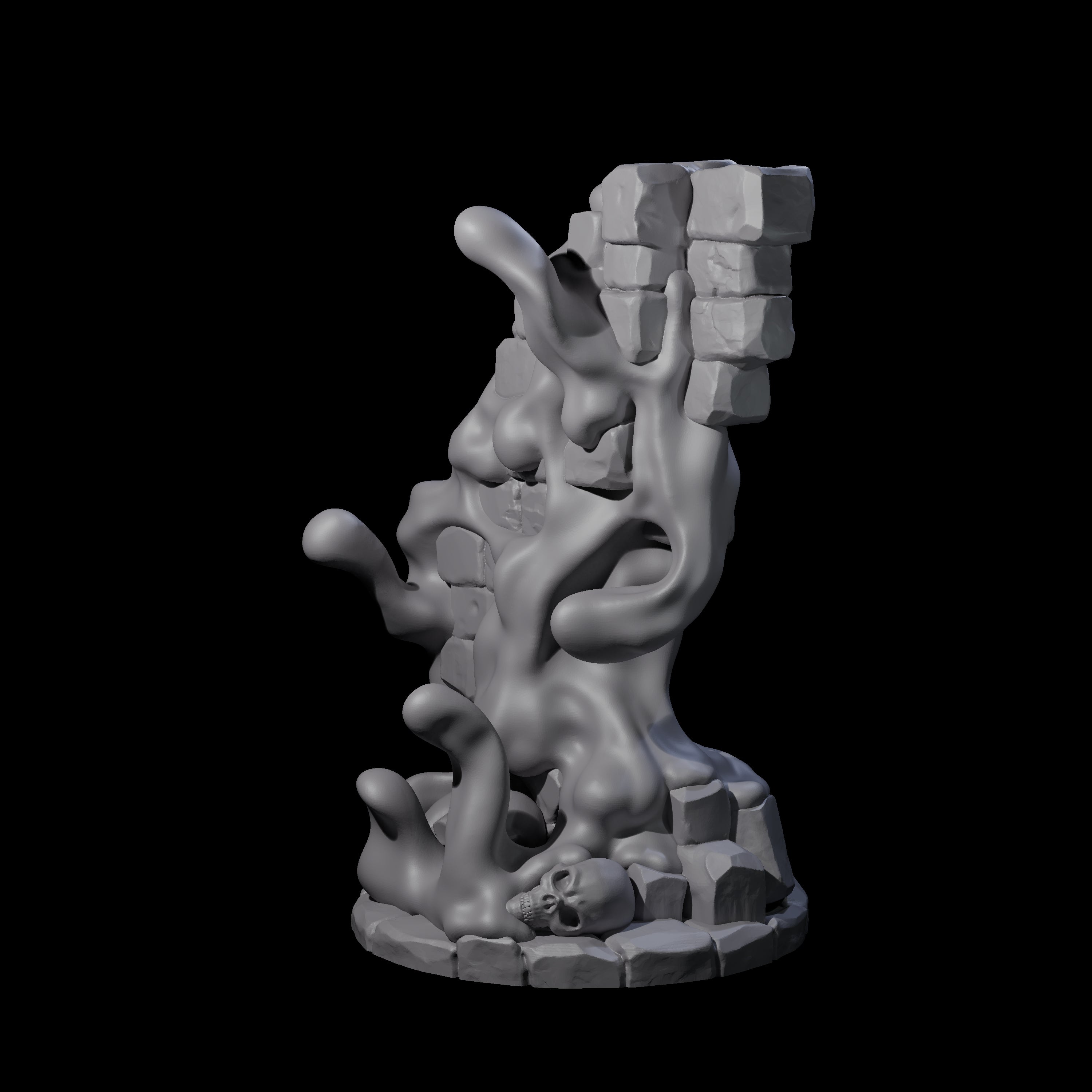 Sticky Gray Ooze Miniature for Dungeons and Dragons, Pathfinder or other TTRPGs