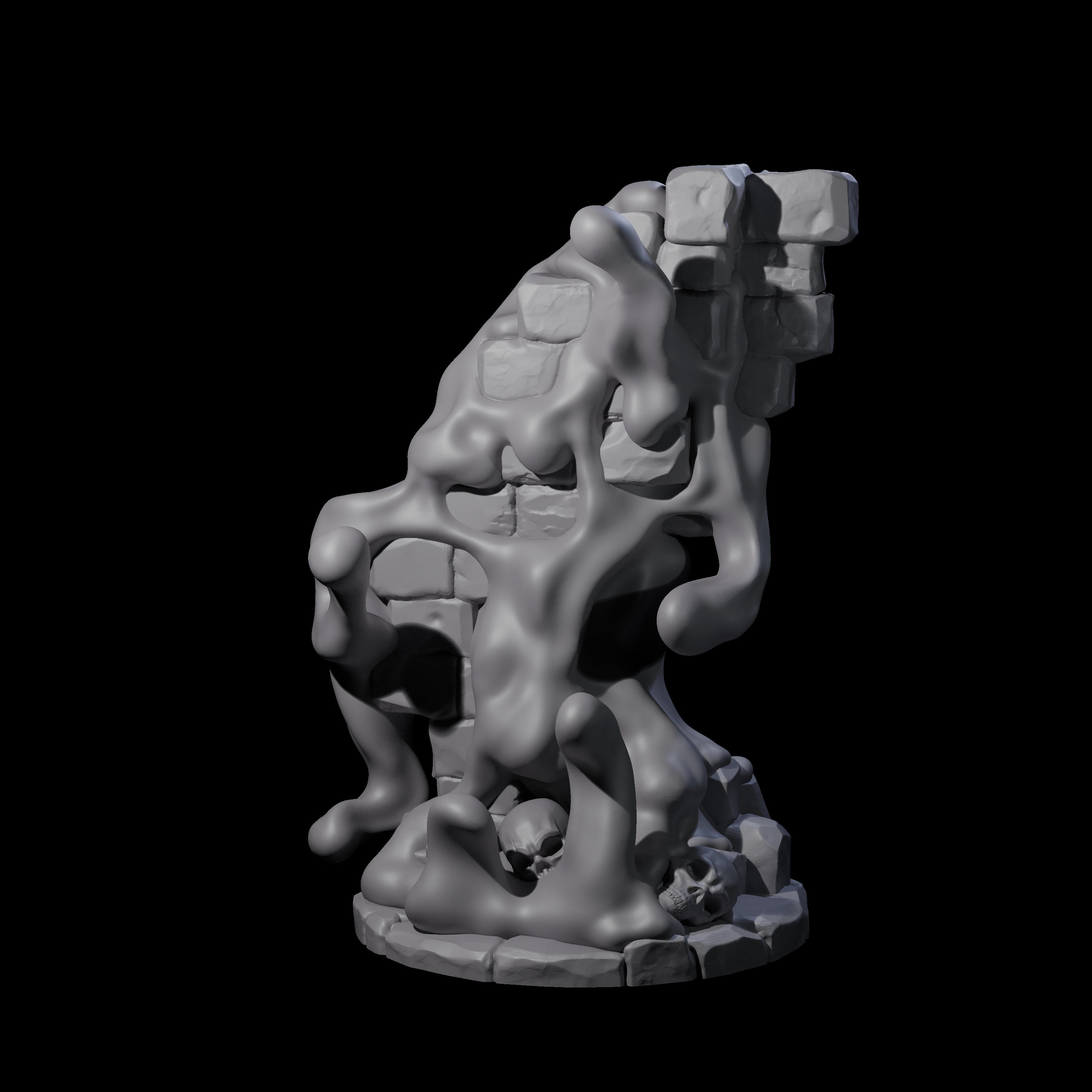 Sticky Gray Ooze Miniature for Dungeons and Dragons, Pathfinder or other TTRPGs