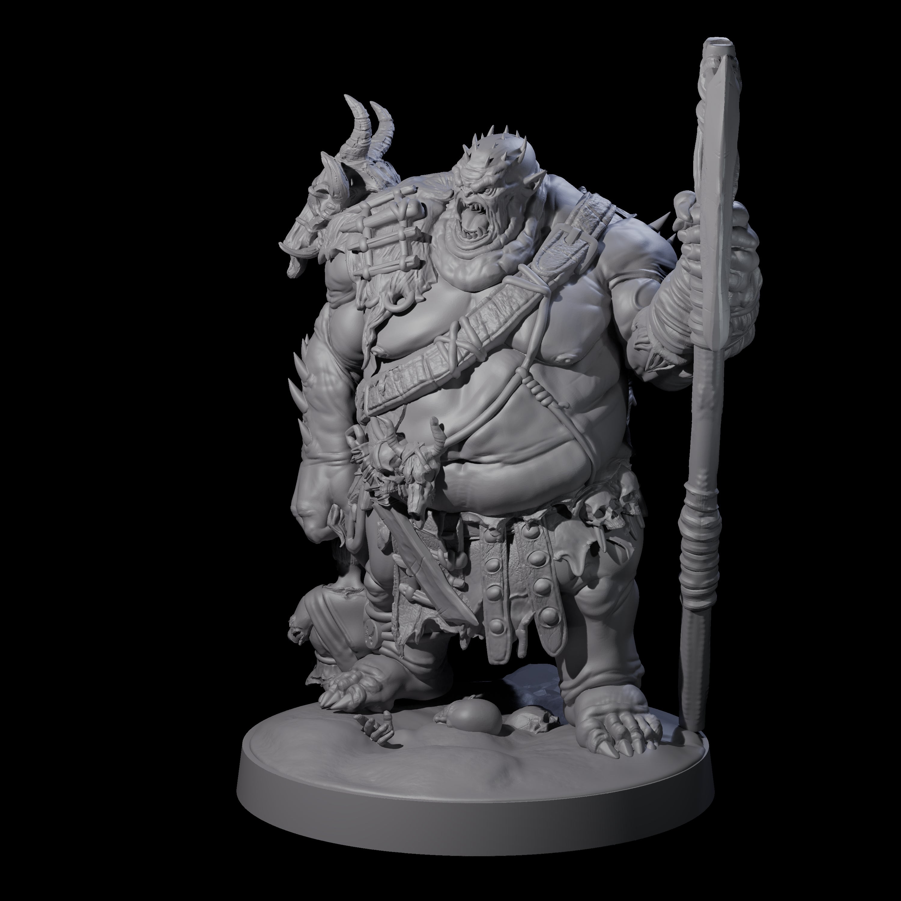 Stinking Ogre A Miniature for Dungeons and Dragons, Pathfinder or other TTRPGs