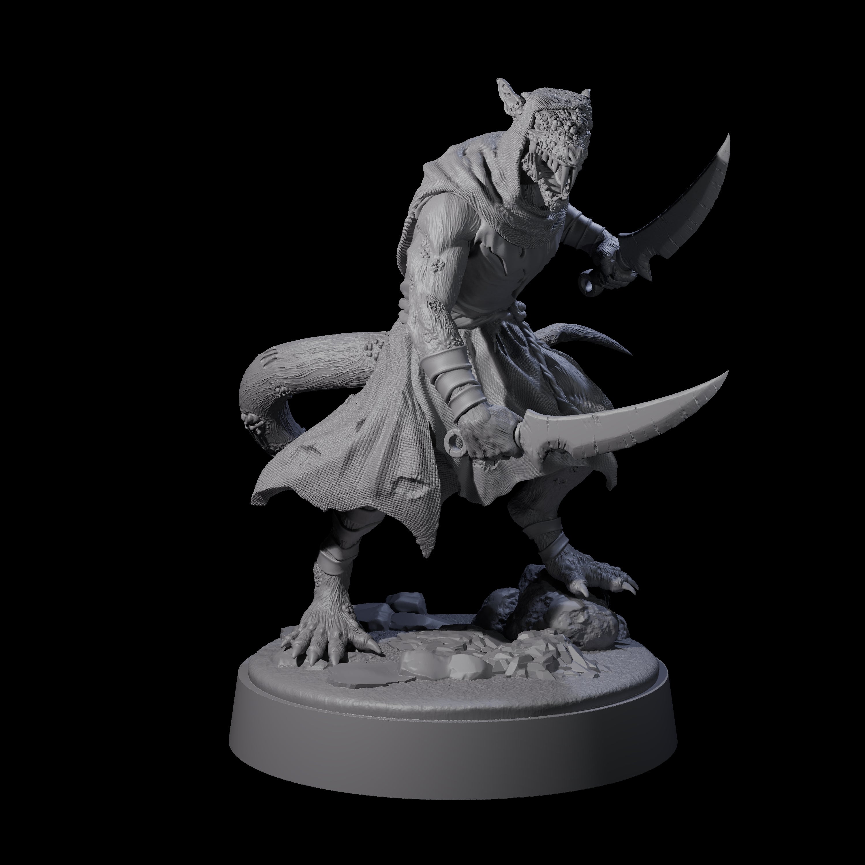 Stinky Ratfolk Rot Priest Miniature for Dungeons and Dragons, Pathfinder or other TTRPGs
