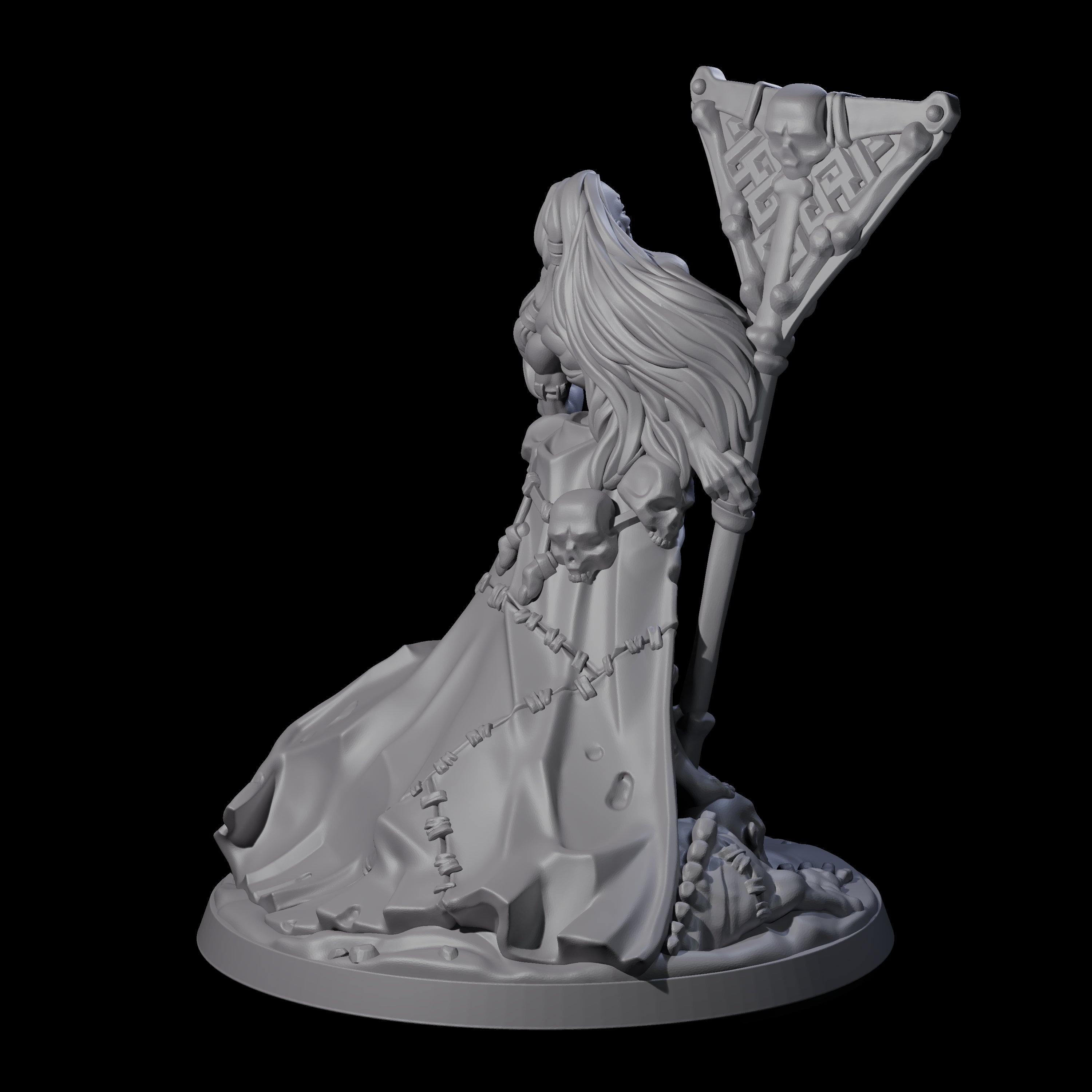 Stitched Together Necromancer Miniature for Dungeons and Dragons, Pathfinder or other TTRPGs