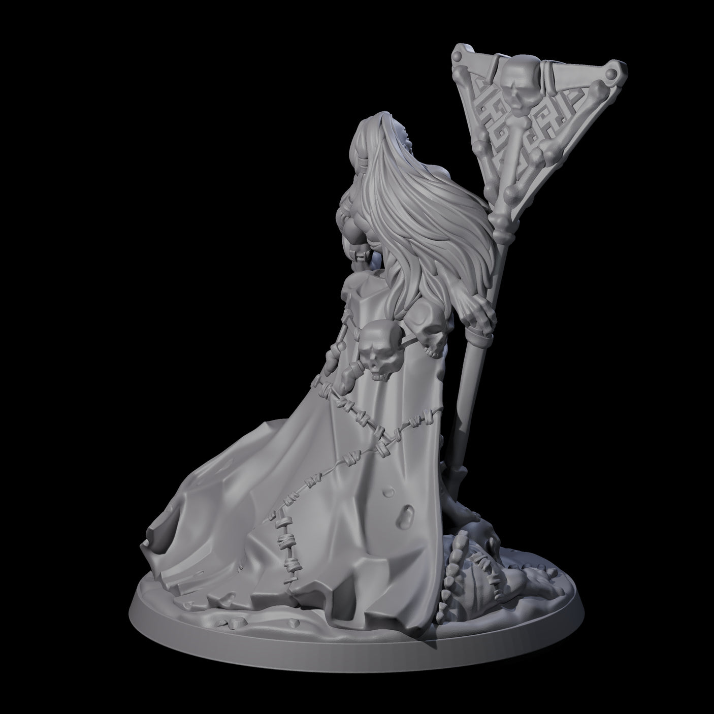 Stitched Together Necromancer Miniature for Dungeons and Dragons, Pathfinder or other TTRPGs