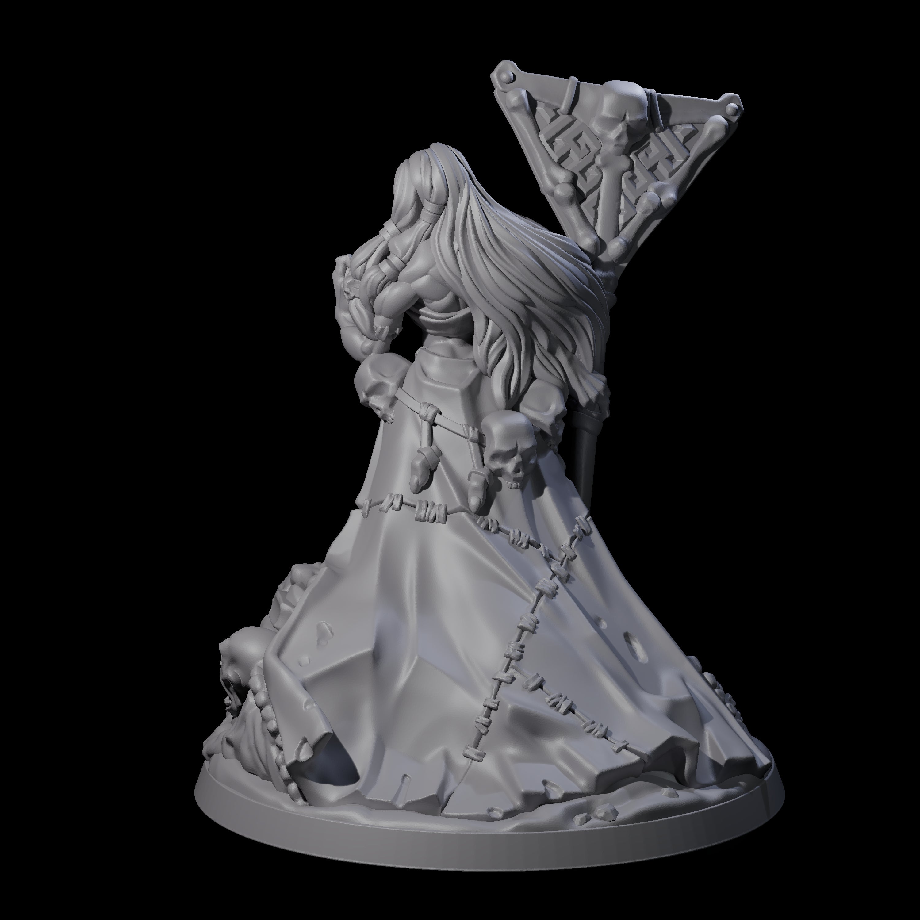 Stitched Together Necromancer Miniature for Dungeons and Dragons, Pathfinder or other TTRPGs