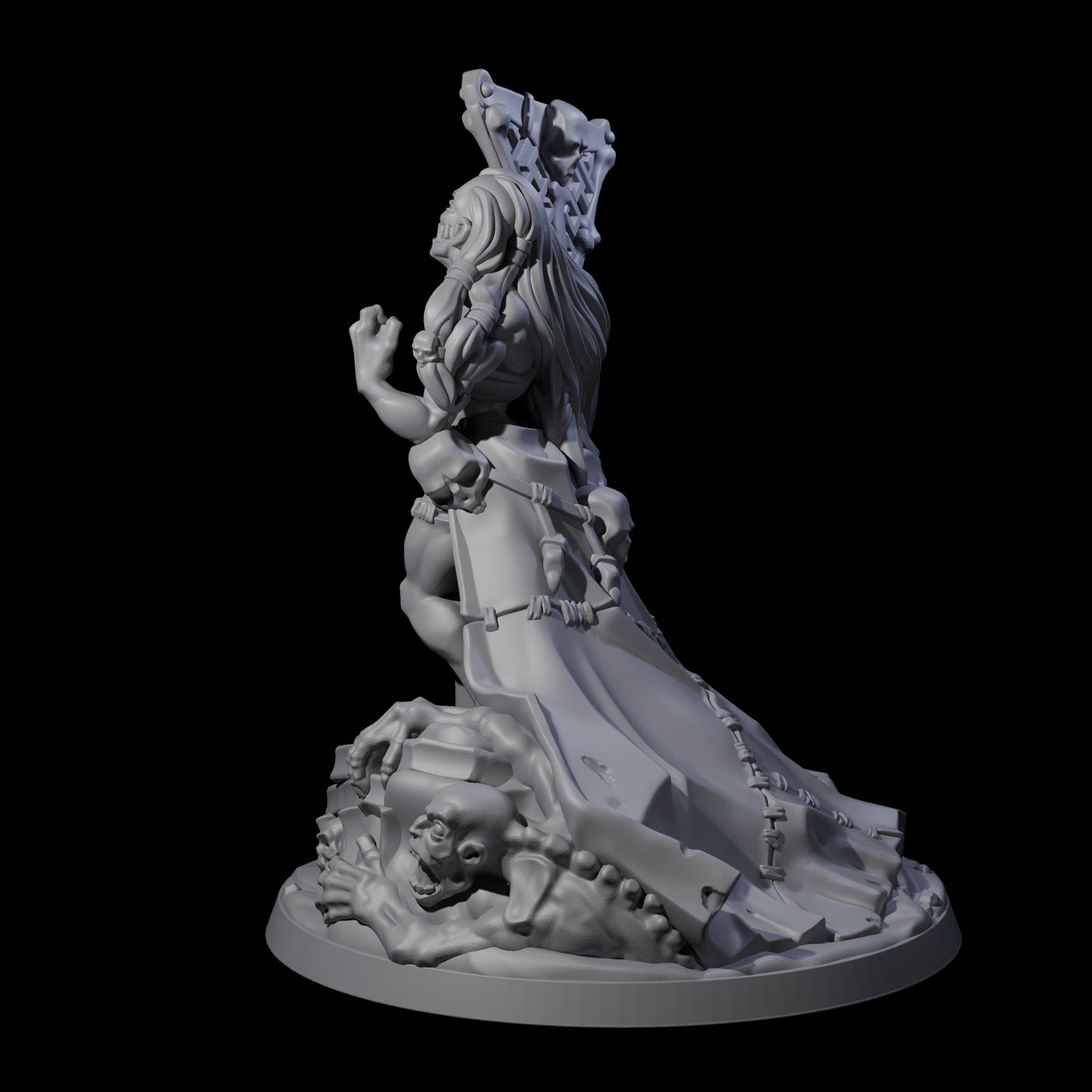 Stitched Together Necromancer Miniature for Dungeons and Dragons, Pathfinder or other TTRPGs