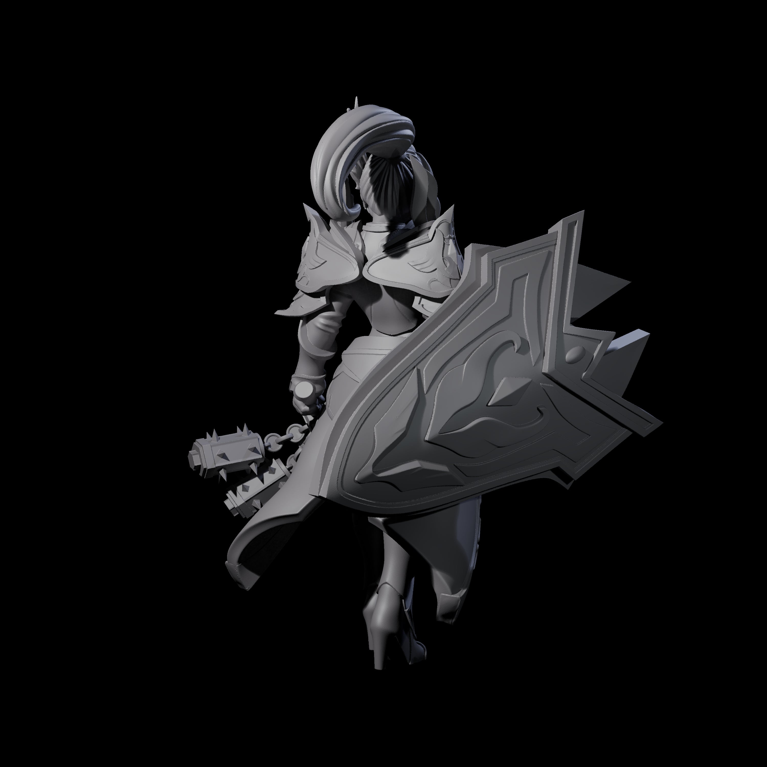 Stoic Dragon Guard Champion Miniature for Dungeons and Dragons, Pathfinder or other TTRPGs