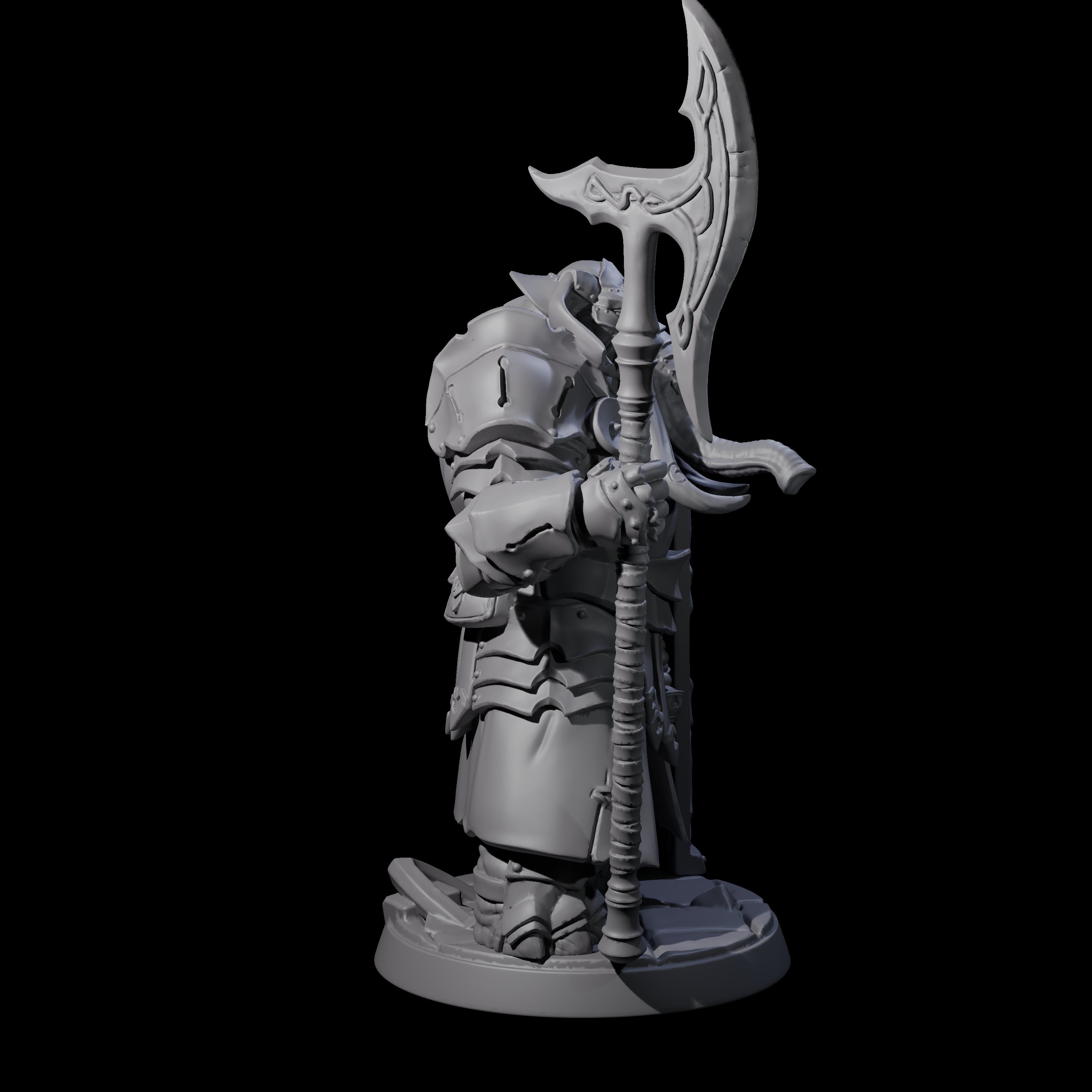 Stoic Loxodon Guard A Miniature for Dungeons and Dragons, Pathfinder or other TTRPGs