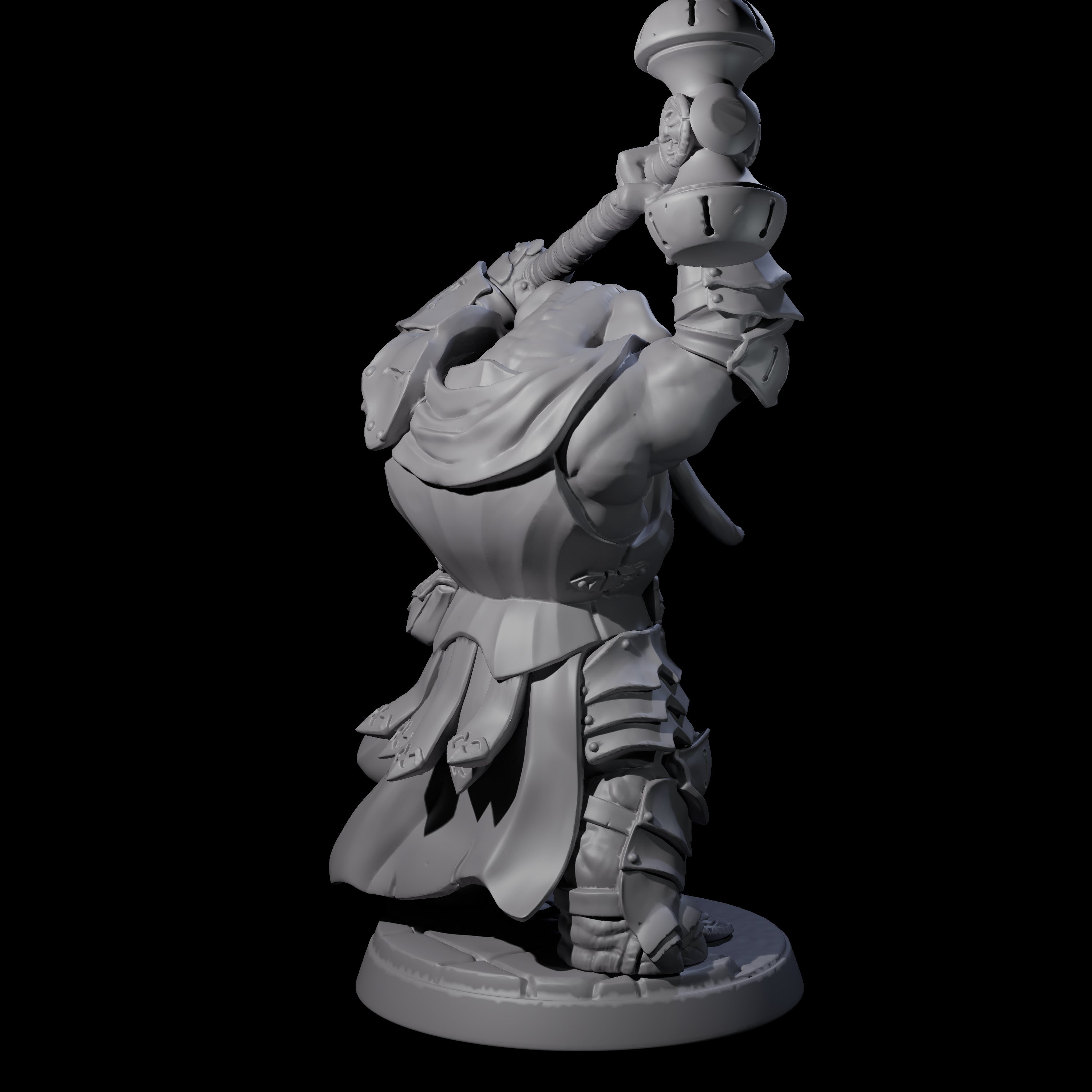 Stoic Loxodon Guard C Miniature for Dungeons and Dragons, Pathfinder or other TTRPGs