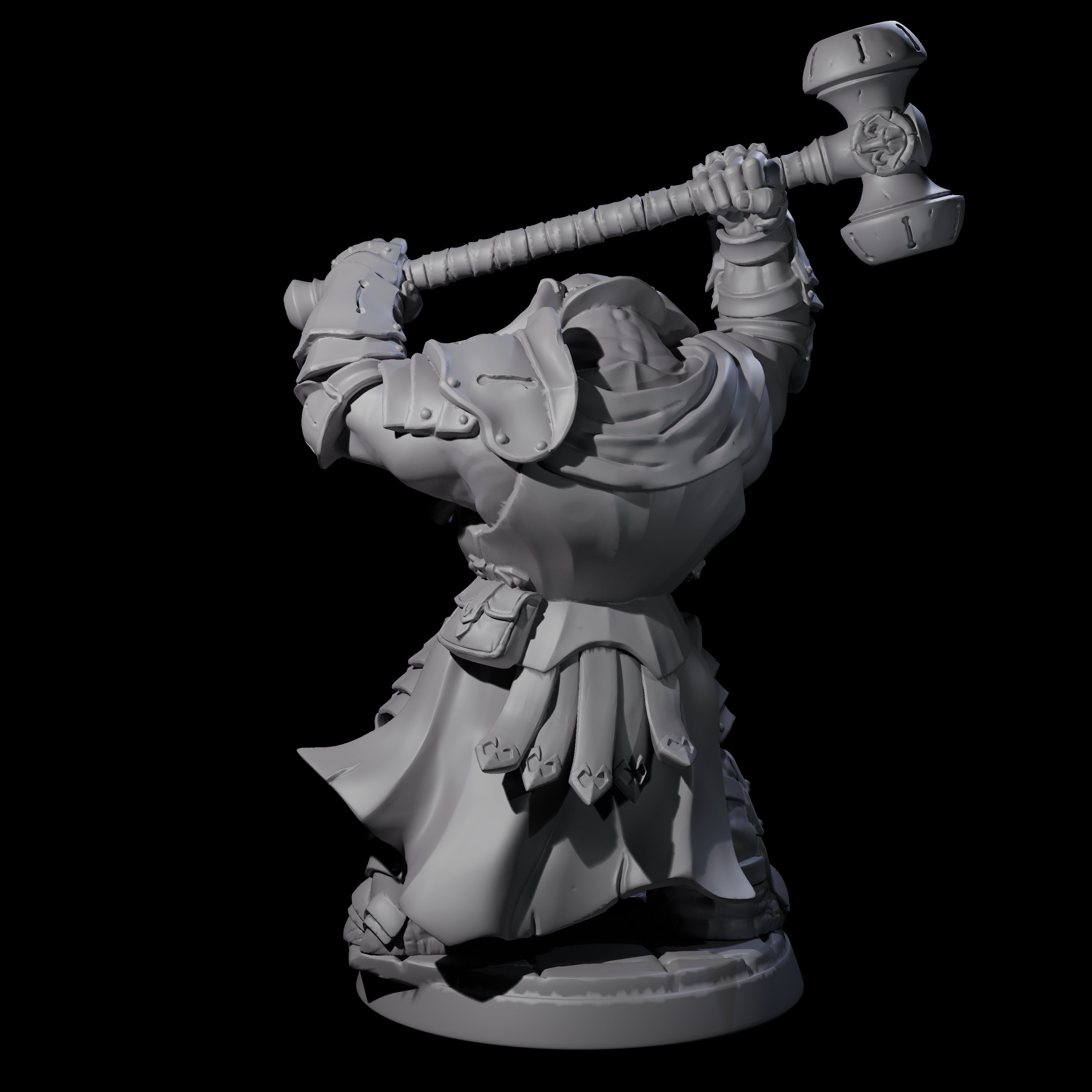 Stoic Loxodon Guard C Miniature for Dungeons and Dragons, Pathfinder or other TTRPGs