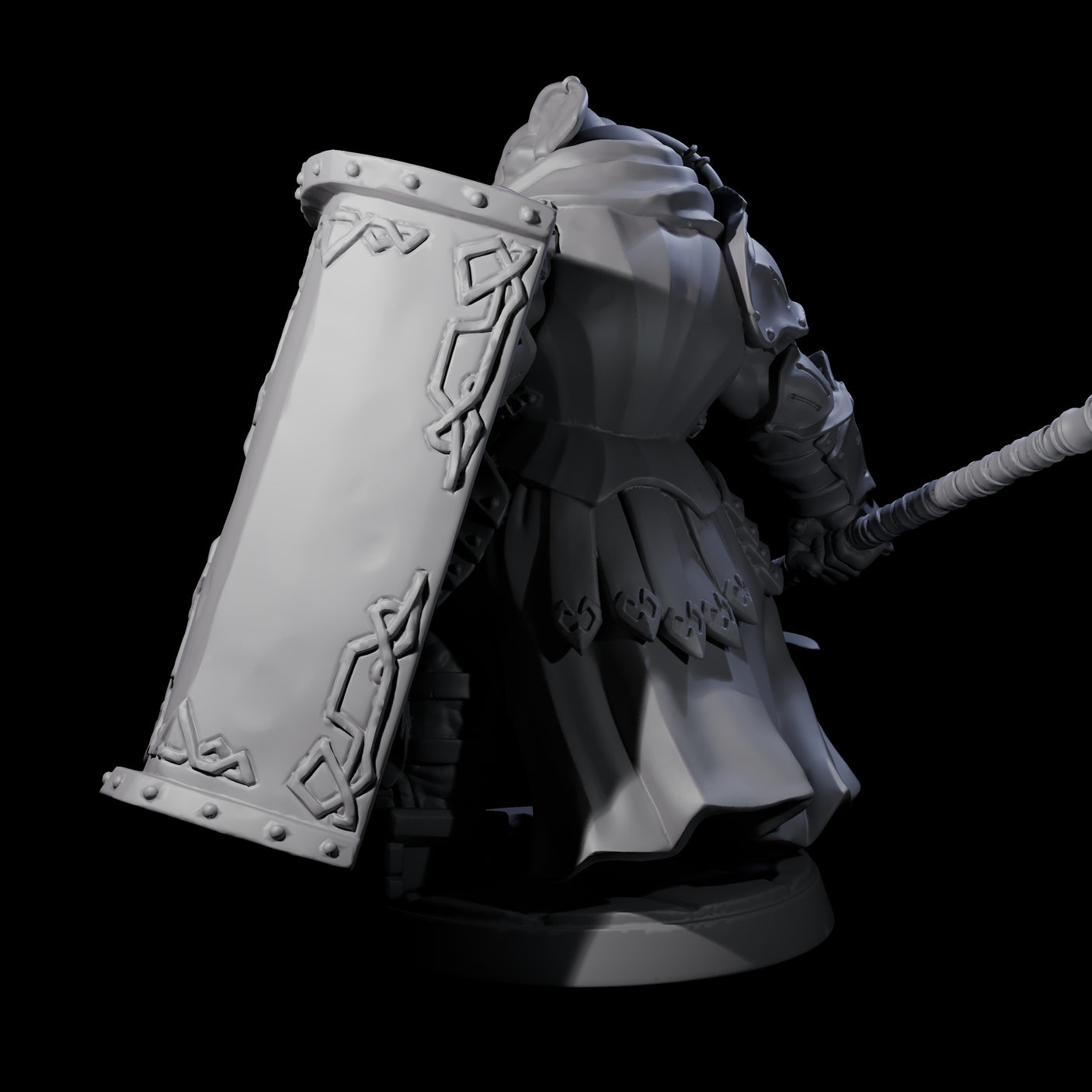 Stoic Loxodon Guard D Miniature for Dungeons and Dragons, Pathfinder or other TTRPGs