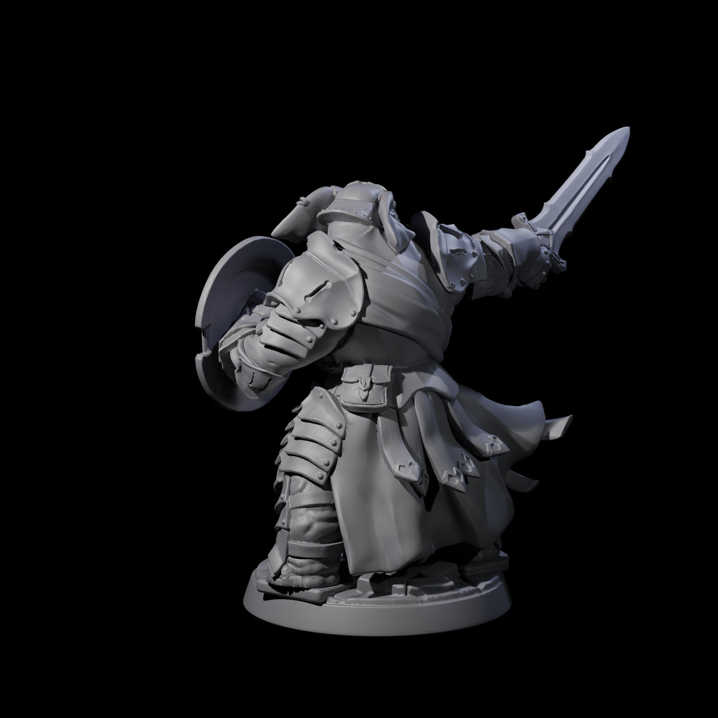 Stoic Loxodon Guard E Miniature for Dungeons and Dragons, Pathfinder or other TTRPGs