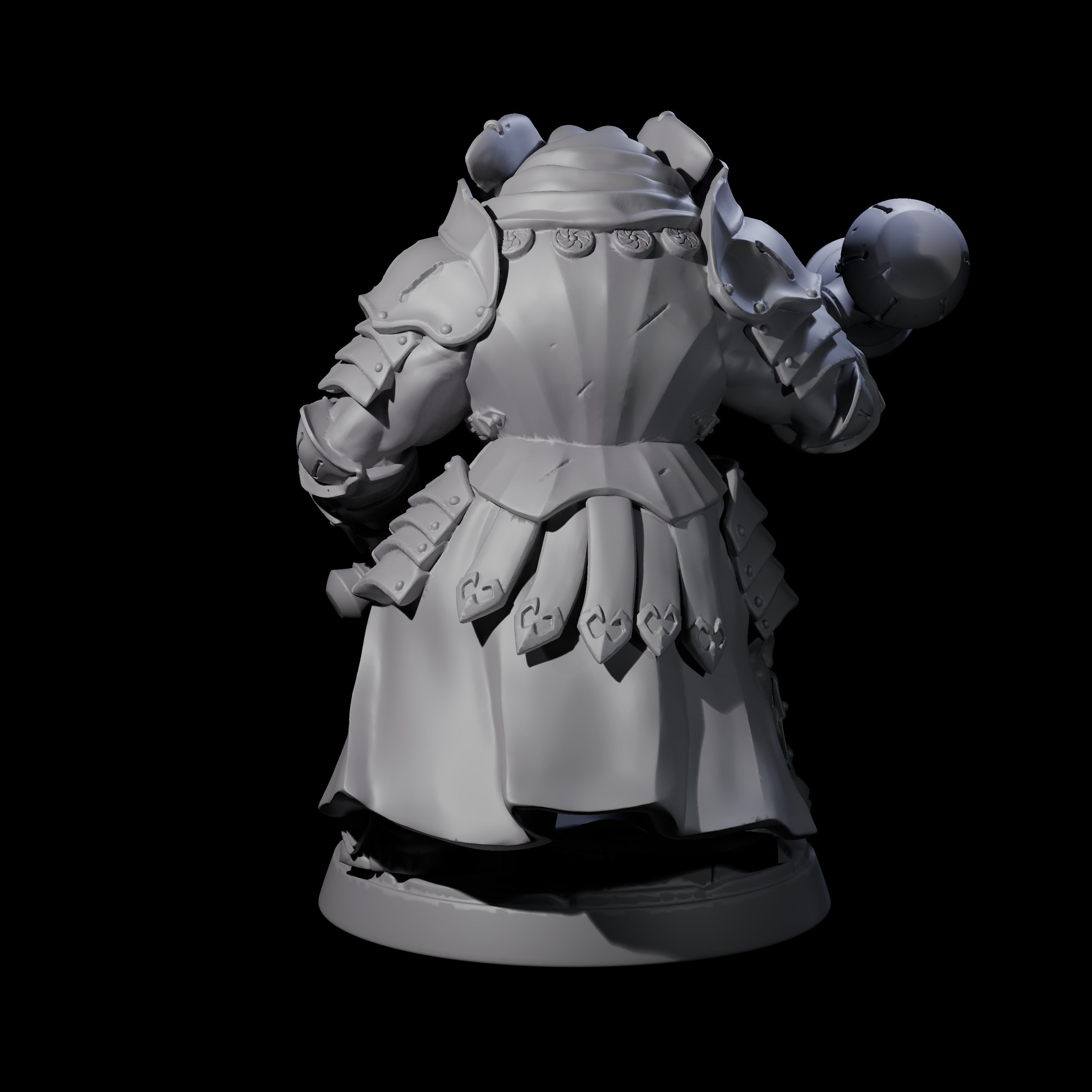 Stoic Loxodon Guard F Miniature for Dungeons and Dragons, Pathfinder or other TTRPGs