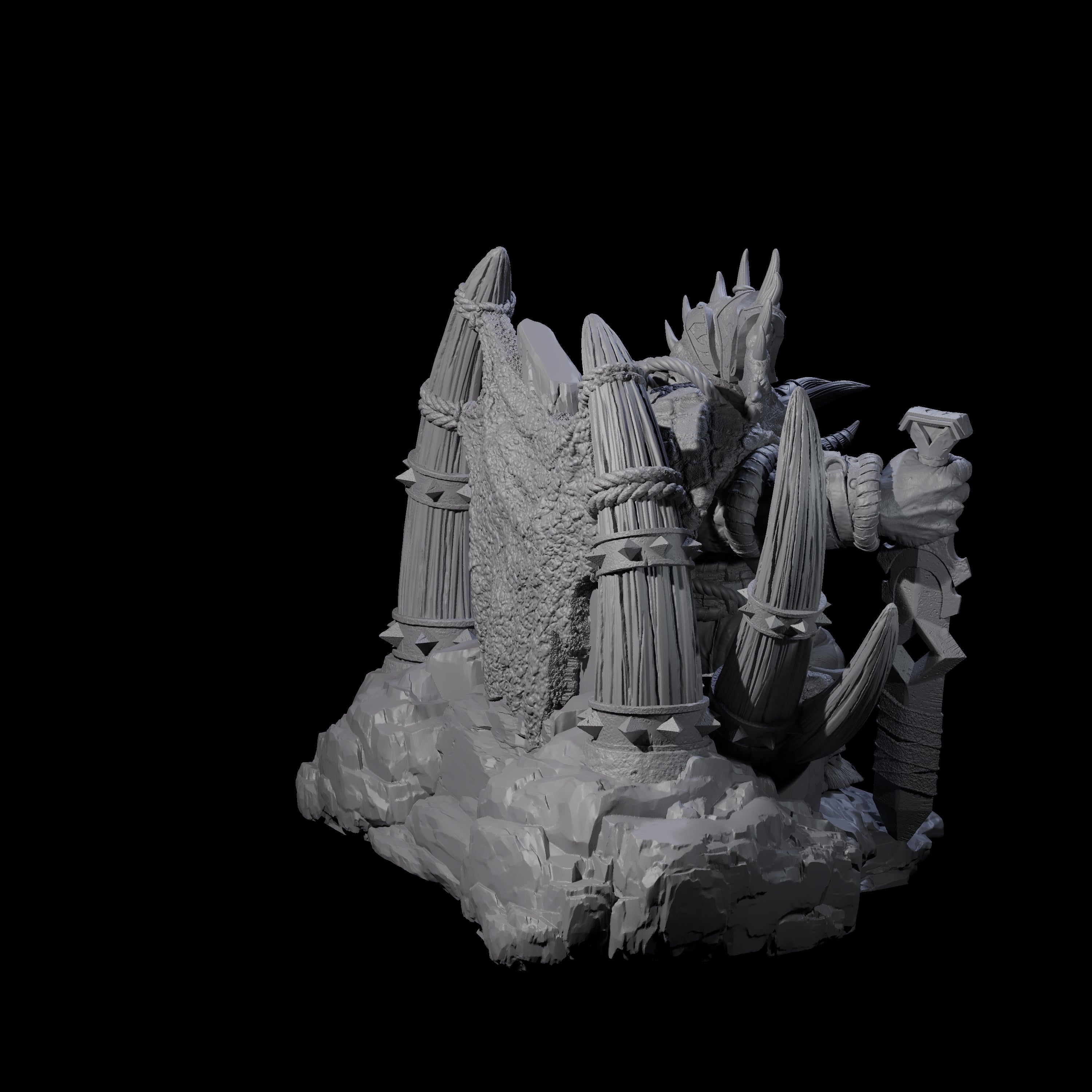 Stoic Saurian King Miniature for Dungeons and Dragons, Pathfinder or other TTRPGs