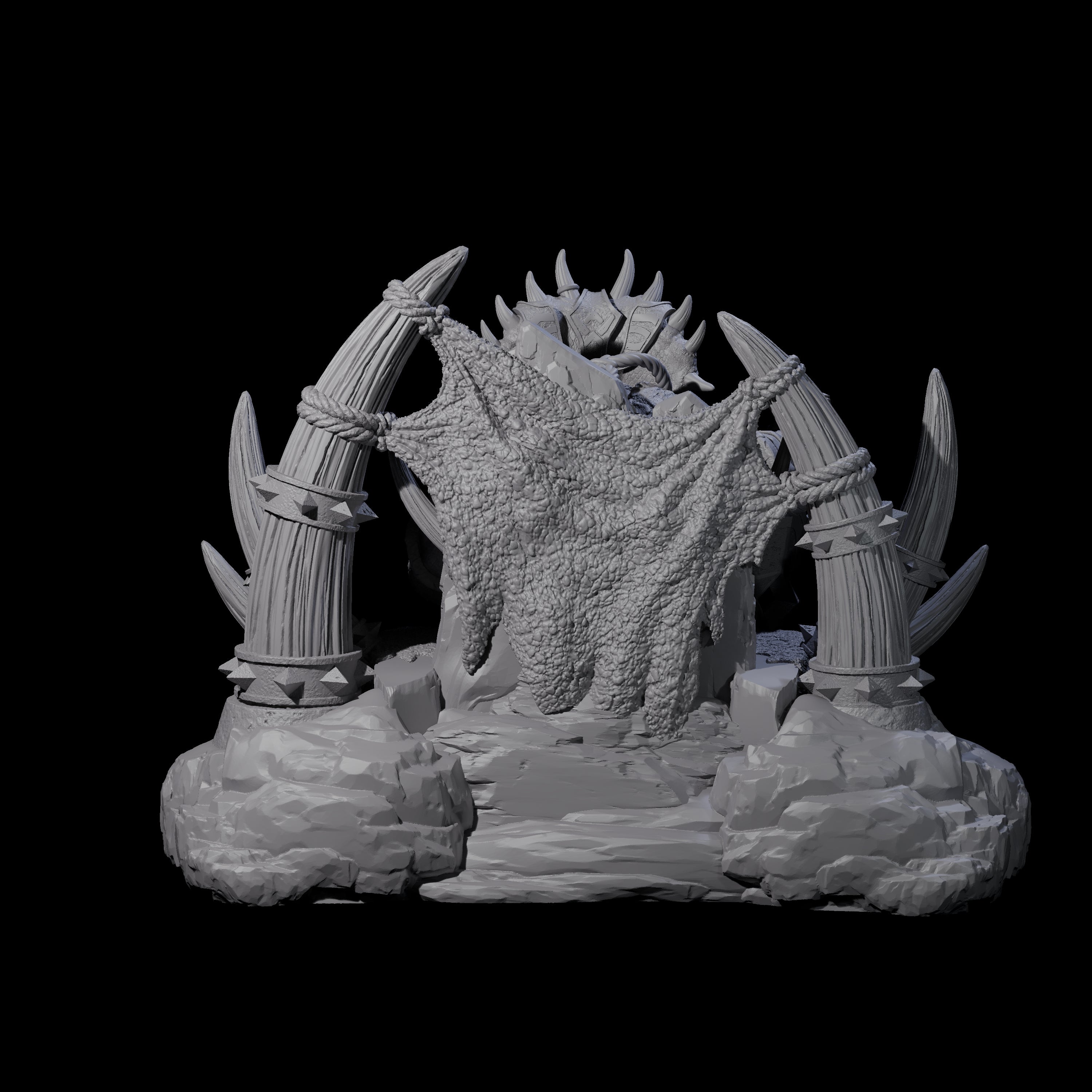 Stoic Saurian King Miniature for Dungeons and Dragons, Pathfinder or other TTRPGs