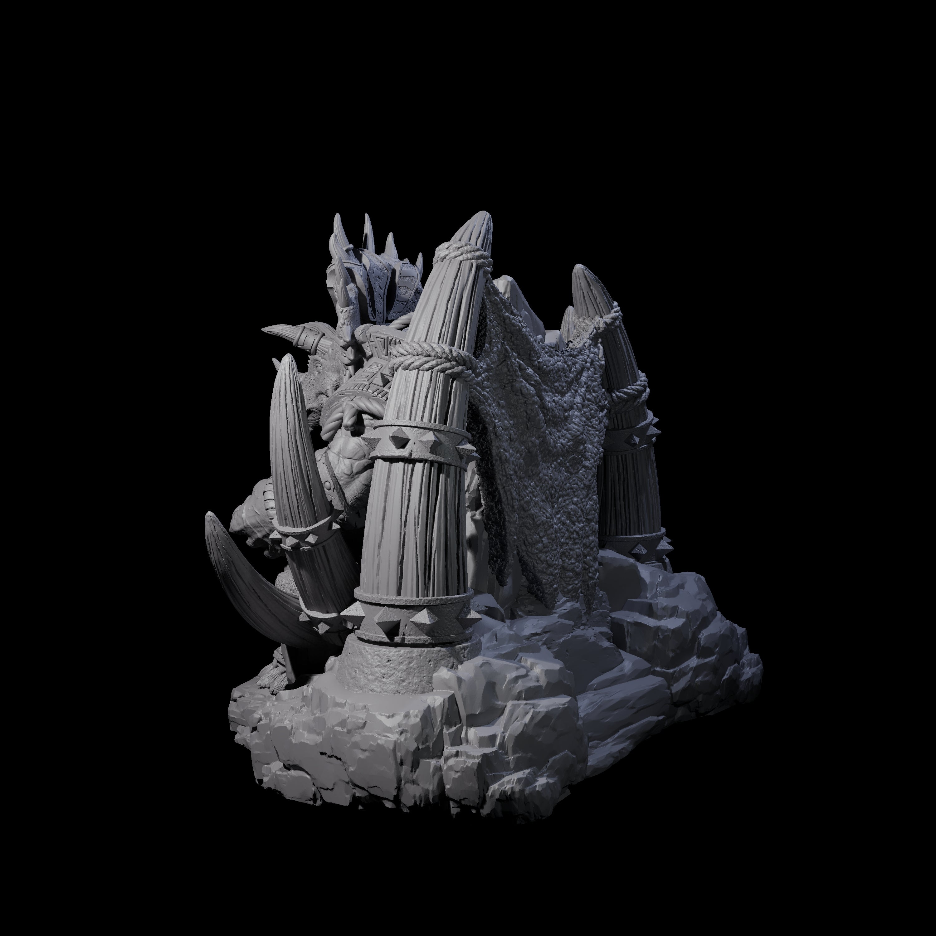 Stoic Saurian King Miniature for Dungeons and Dragons, Pathfinder or other TTRPGs