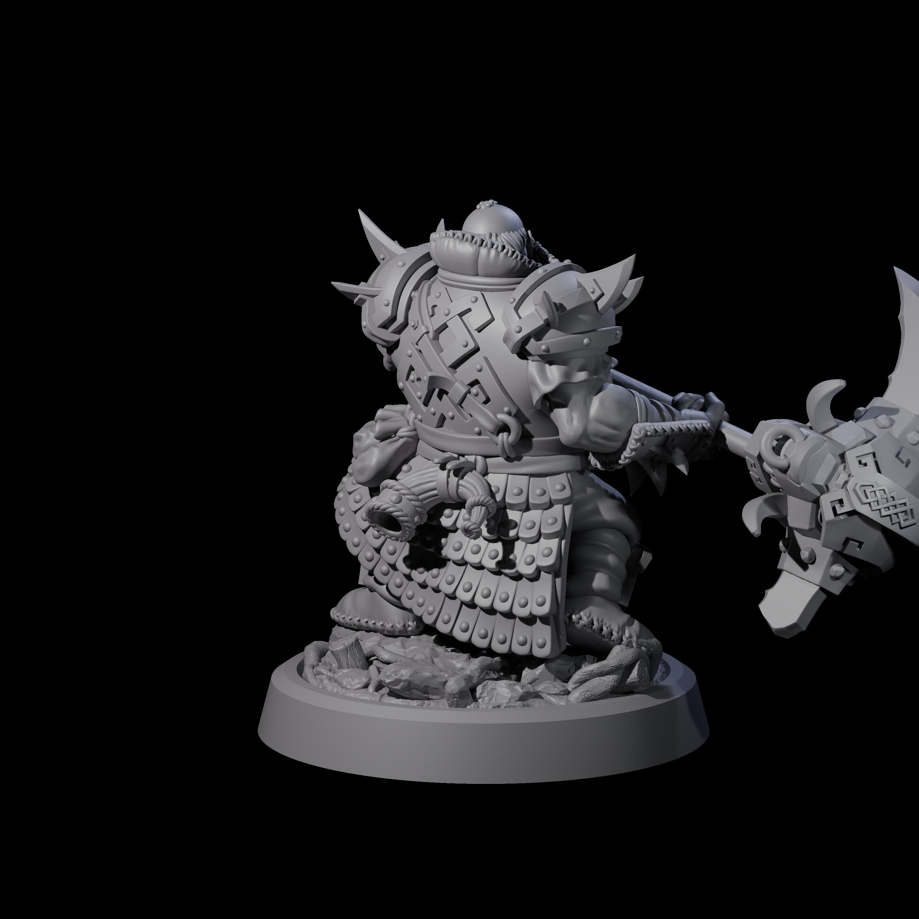 Stomping Dwarf Hammer Fighter Miniature for Dungeons and Dragons, Pathfinder or other TTRPGs