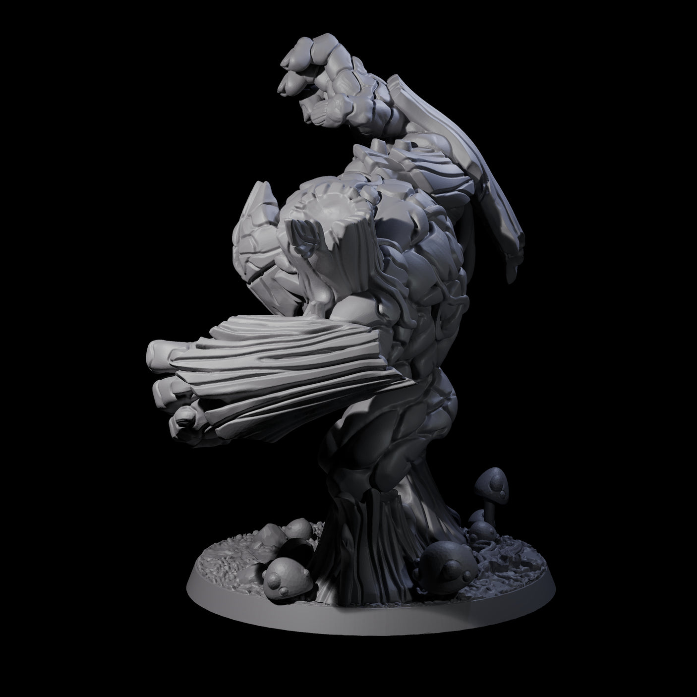 Stomping Thick Treant Miniature for Dungeons and Dragons, Pathfinder or other TTRPGs