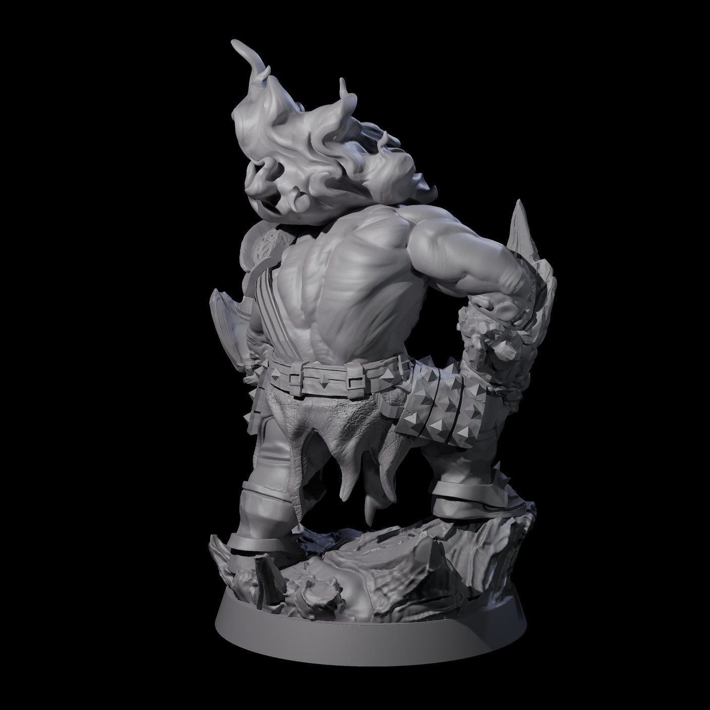 Stone Gauntleted Dwarf Runelord Miniature for Dungeons and Dragons, Pathfinder or other TTRPGs