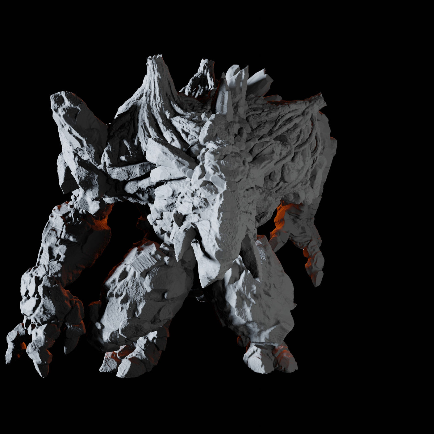 Stone Troll Miniature for Dungeons and Dragons, Pathfinder or other TTRPGs