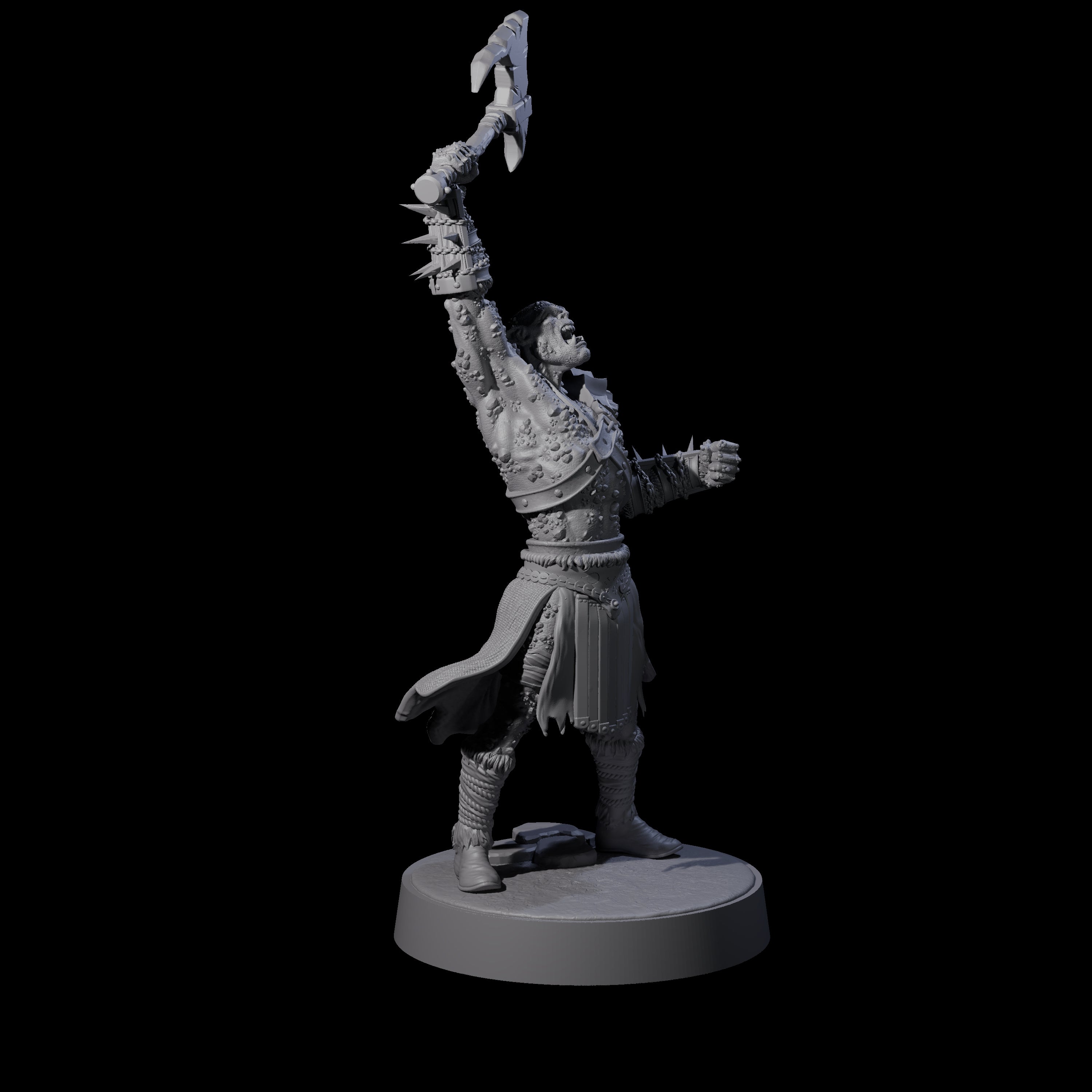 Stoneflesh Orc D Miniature for Dungeons and Dragons, Pathfinder or other TTRPGs