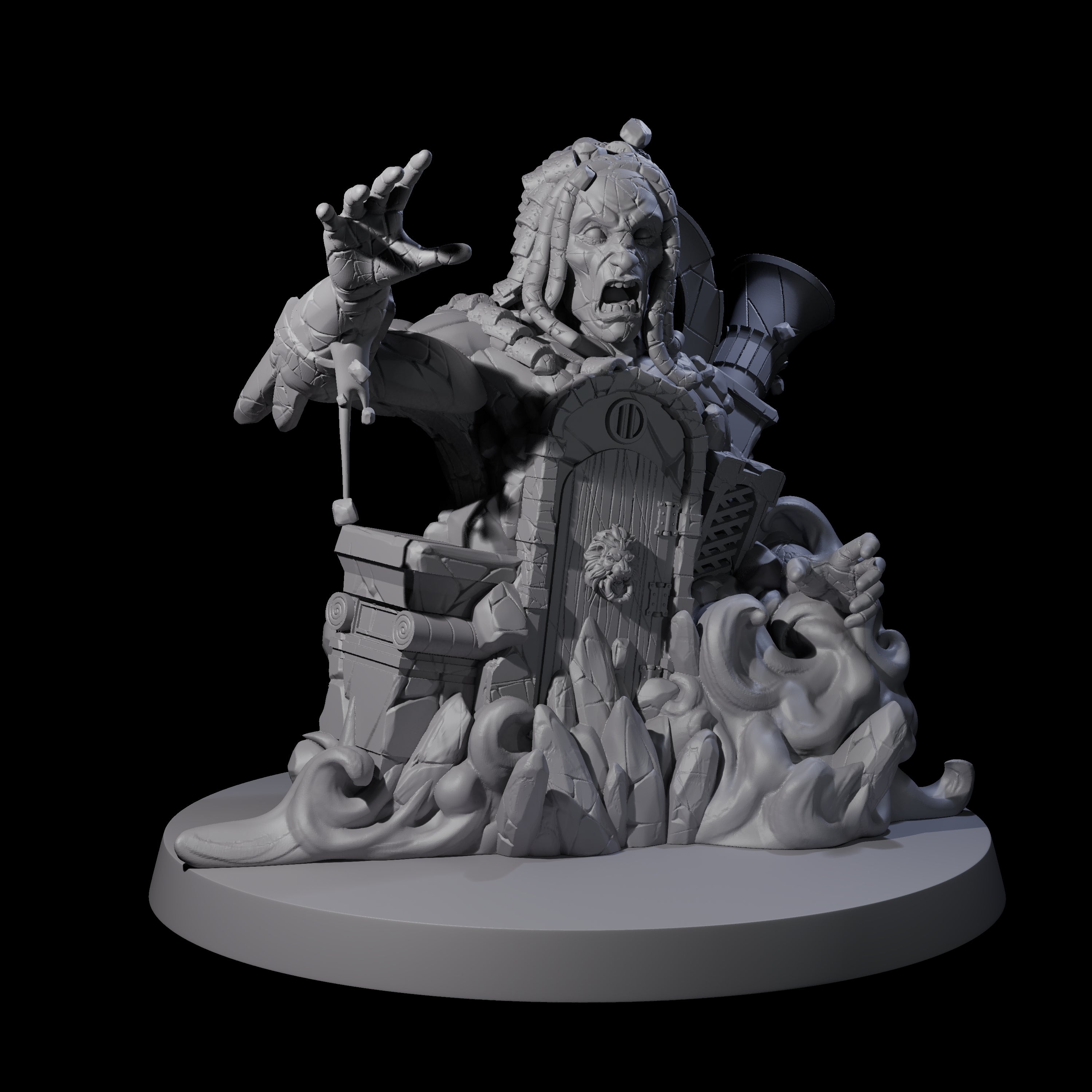 Stony Animated Statue A Miniature for Dungeons and Dragons, Pathfinder or other TTRPGs
