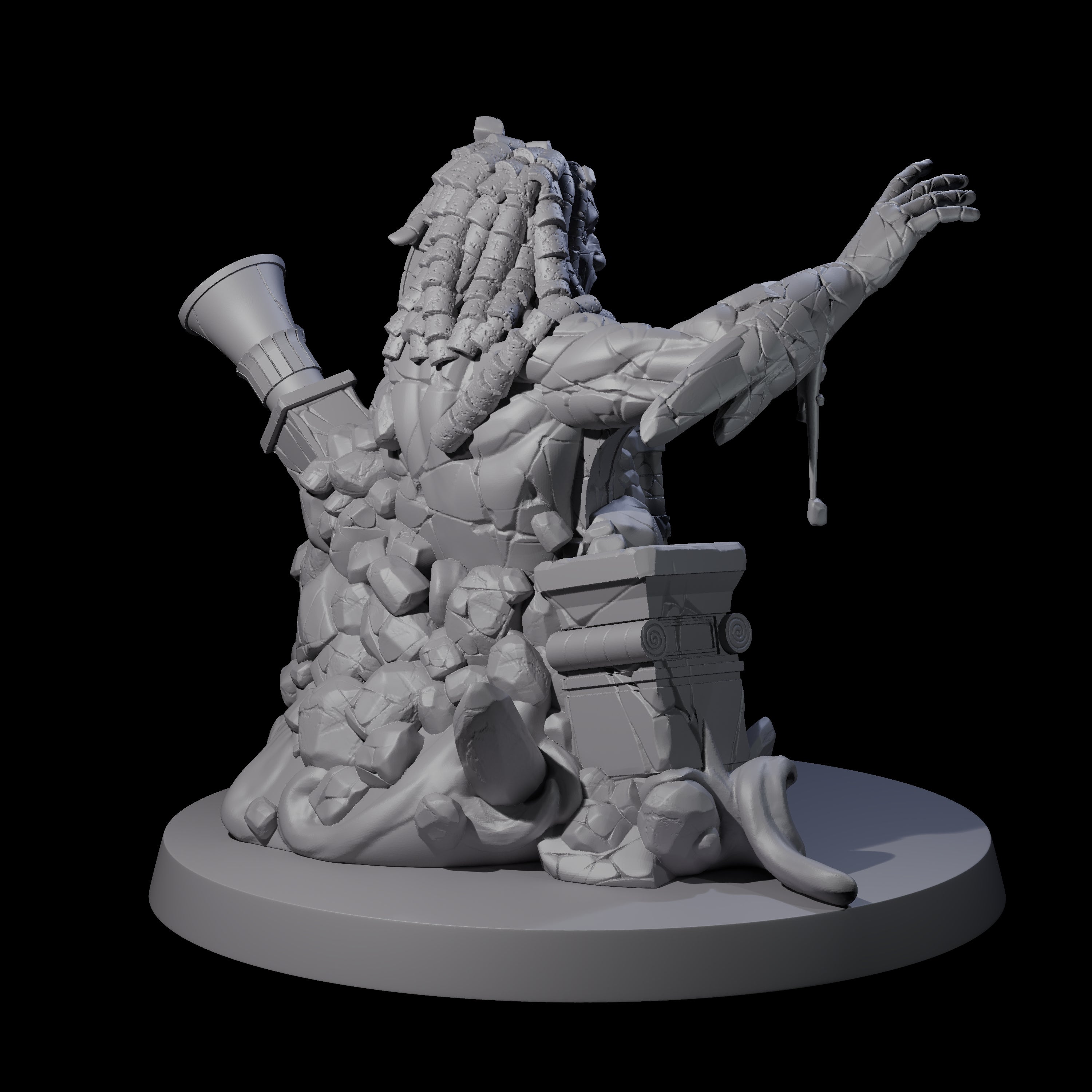 Stony Animated Statue A Miniature for Dungeons and Dragons, Pathfinder or other TTRPGs