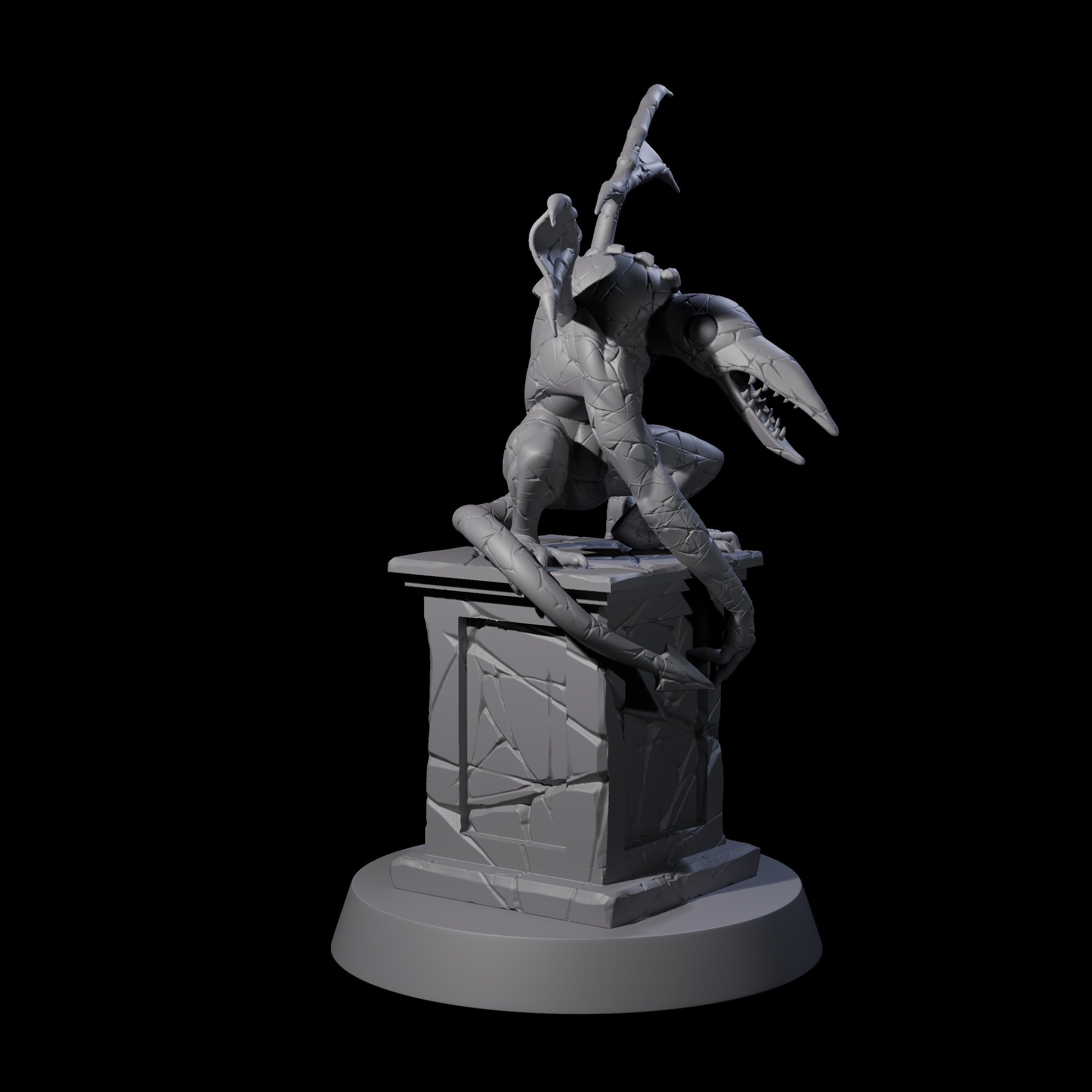 Stony Animated Statue C Miniature for Dungeons and Dragons, Pathfinder or other TTRPGs