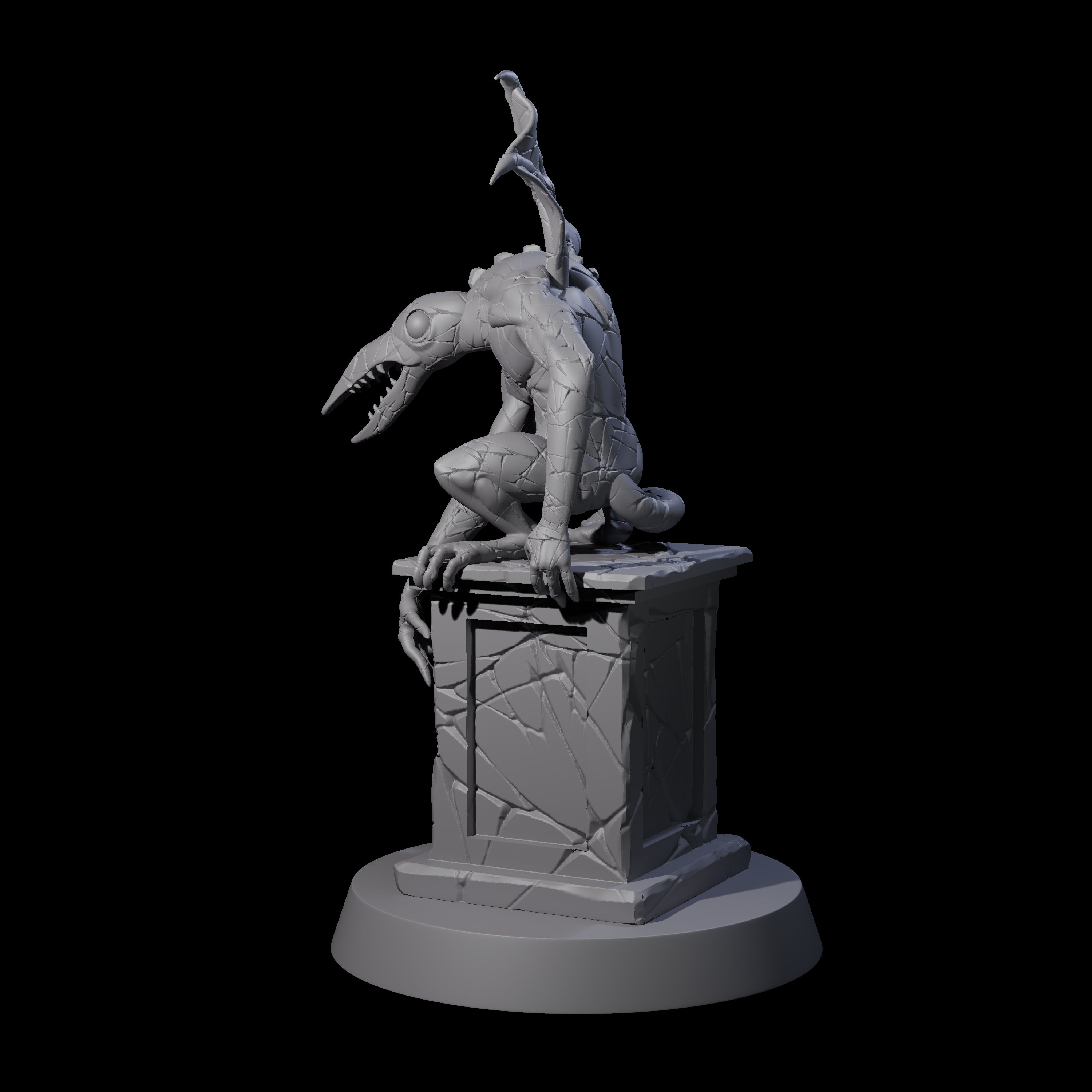 Stony Animated Statue C Miniature for Dungeons and Dragons, Pathfinder or other TTRPGs