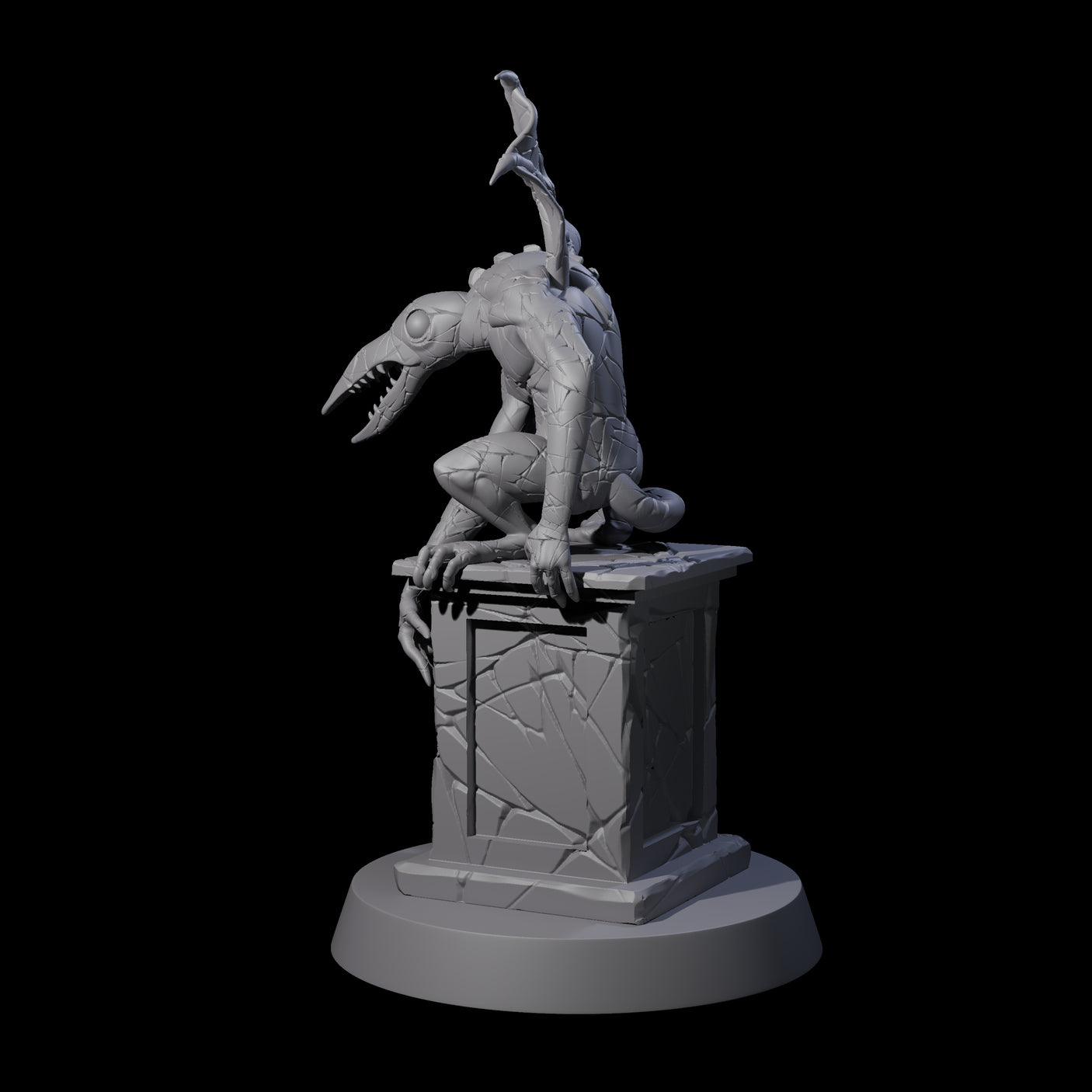 Stony Animated Statue C Miniature for Dungeons and Dragons, Pathfinder or other TTRPGs