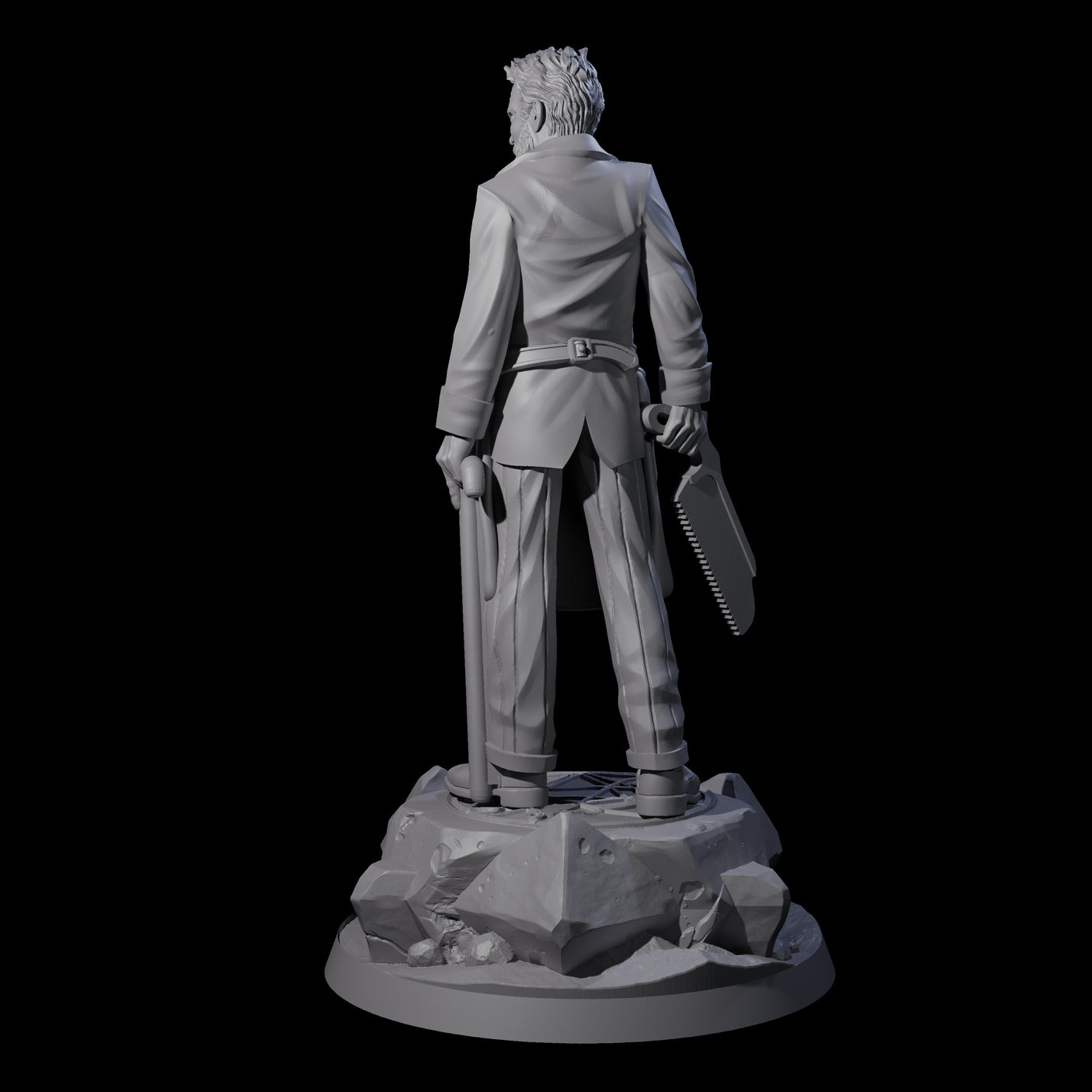 Stony Human Medic Miniature for Dungeons and Dragons, Pathfinder or other TTRPGs