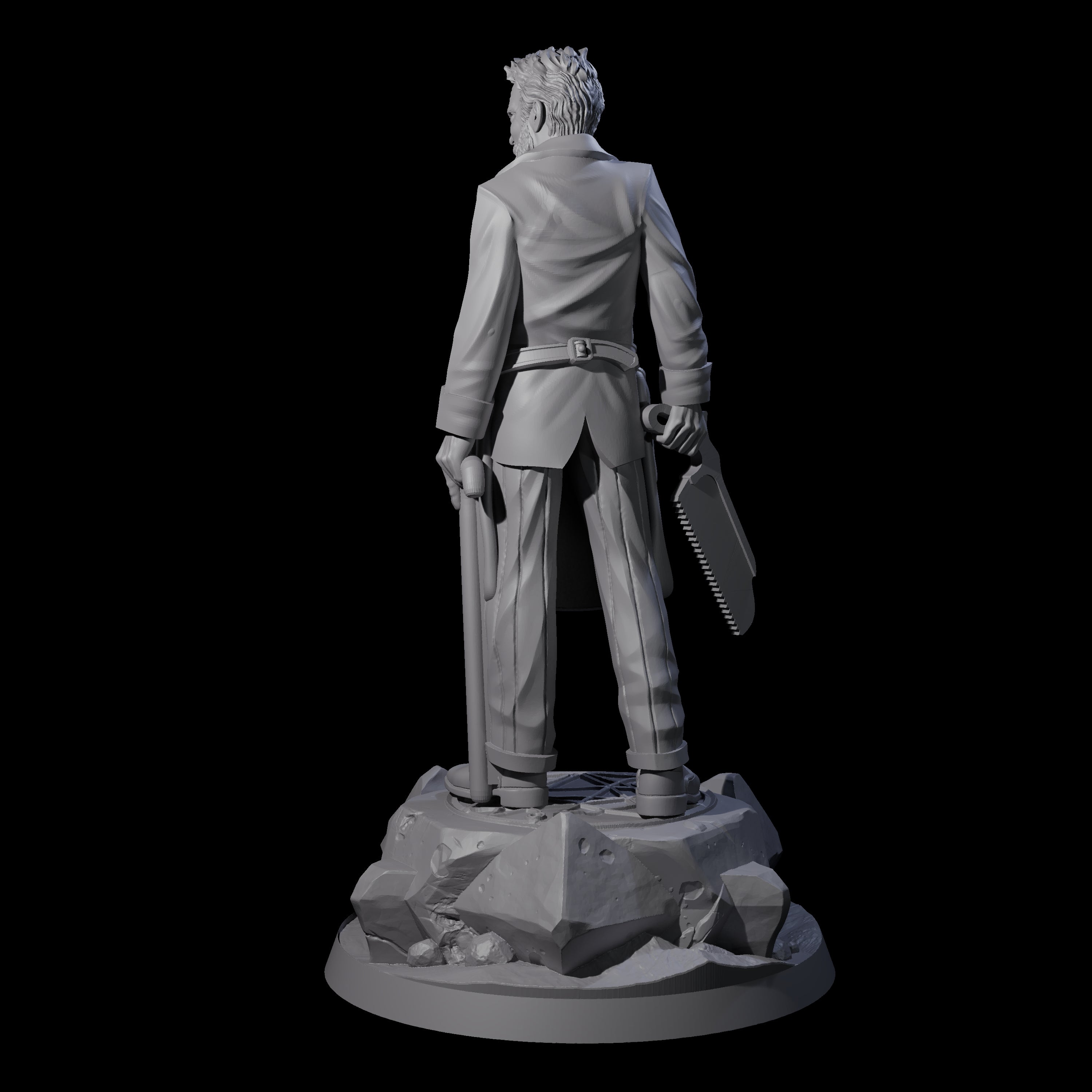 Stony Human Medic Miniature for Dungeons and Dragons, Pathfinder or other TTRPGs