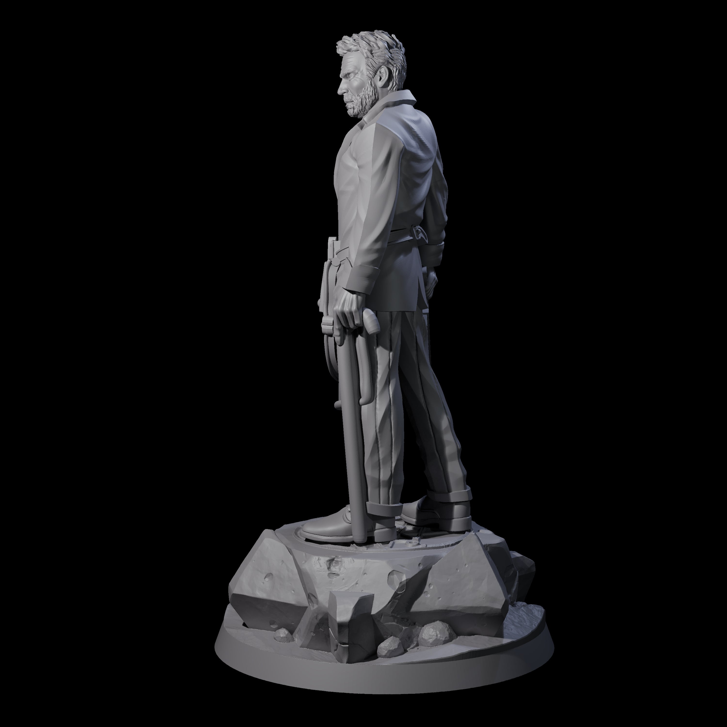 Stony Human Medic Miniature for Dungeons and Dragons, Pathfinder or other TTRPGs