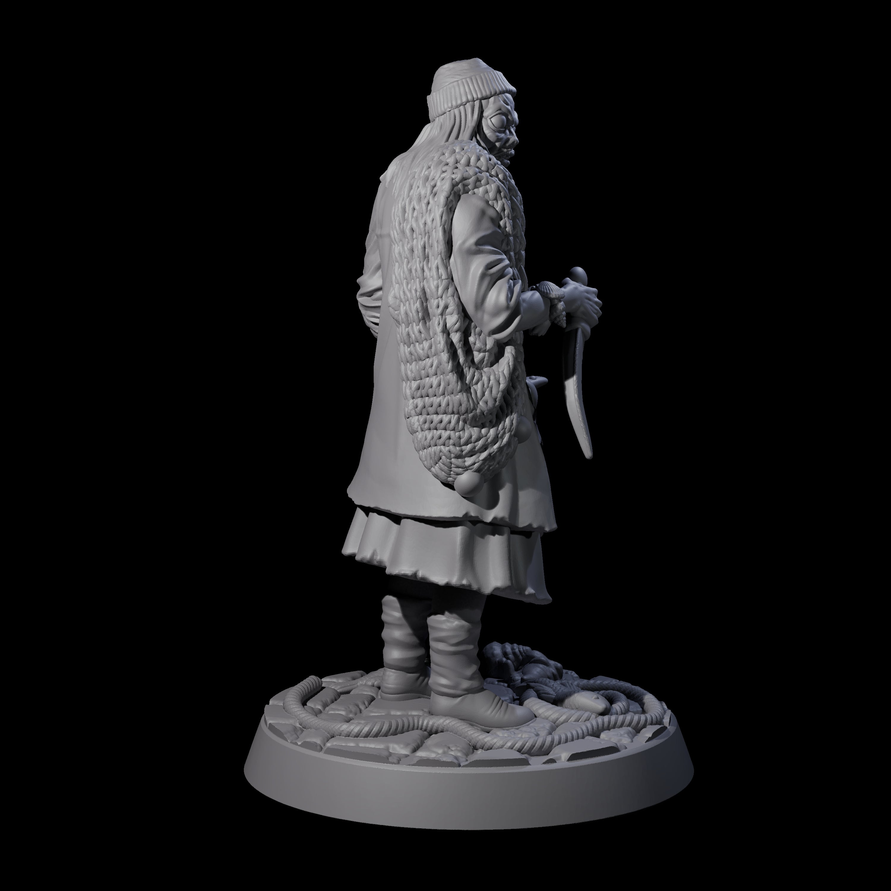 Stopped In Her Tracks Human Mariner Miniature for Dungeons and Dragons, Pathfinder or other TTRPGs