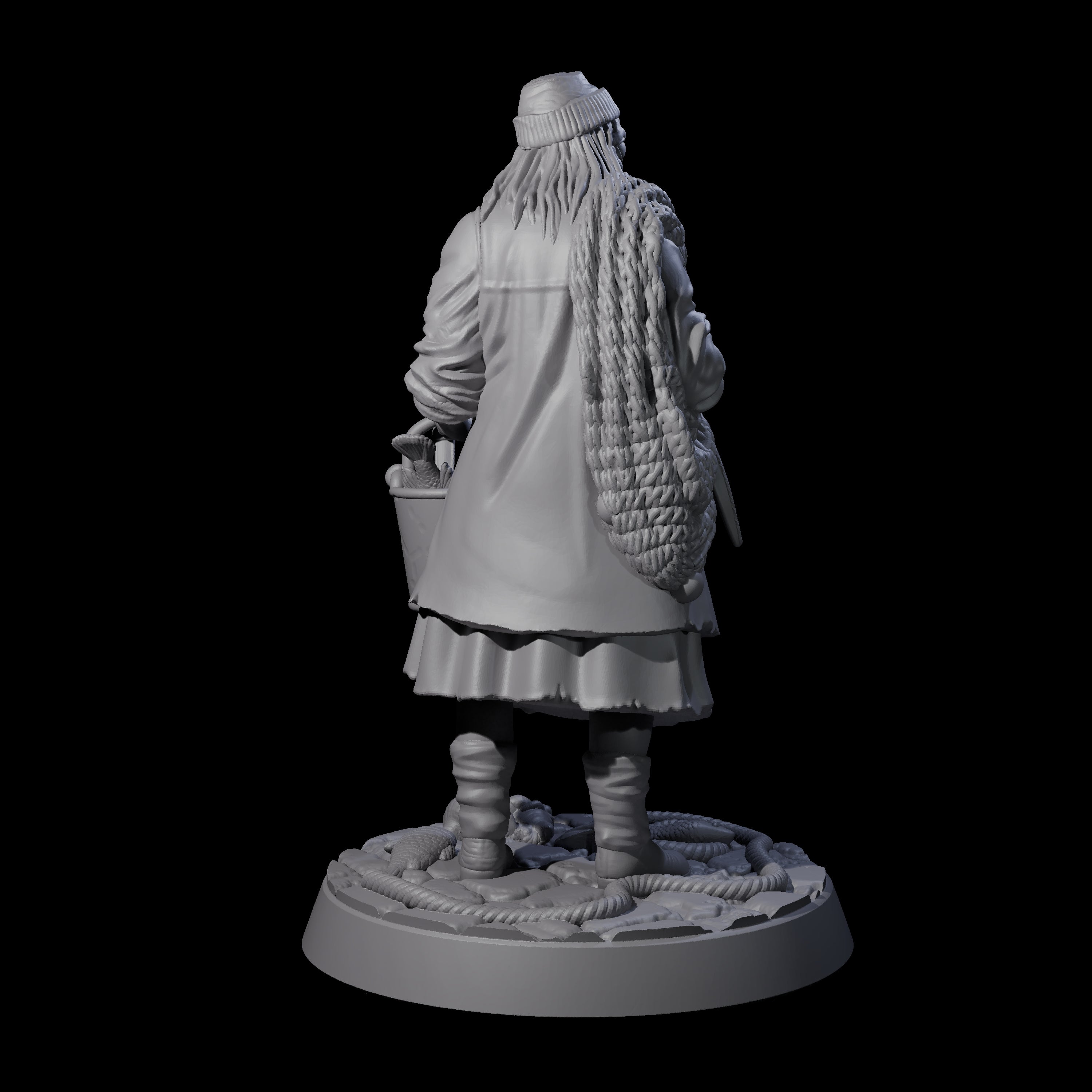 Stopped In Her Tracks Human Mariner Miniature for Dungeons and Dragons, Pathfinder or other TTRPGs