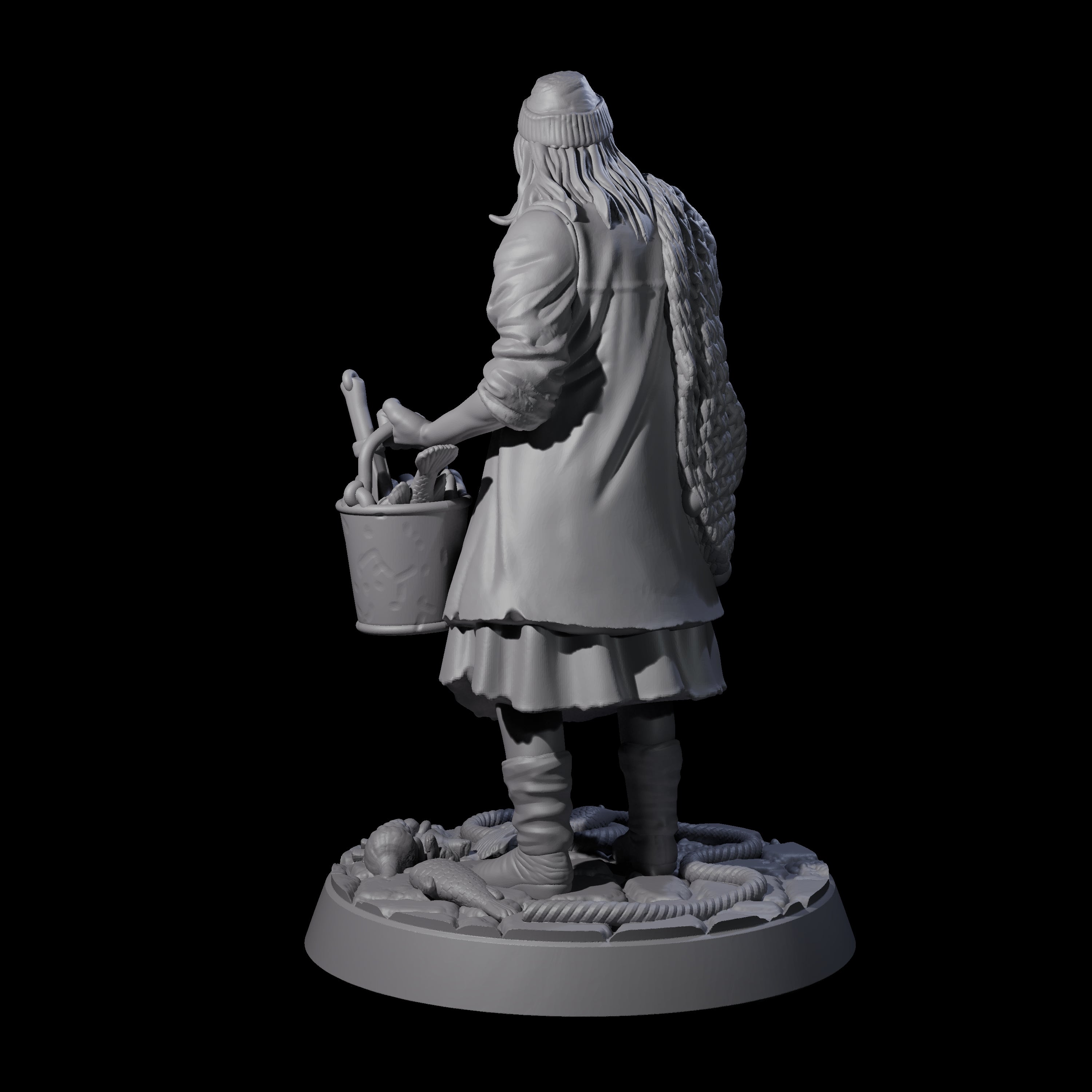 Stopped In Her Tracks Human Mariner Miniature for Dungeons and Dragons, Pathfinder or other TTRPGs