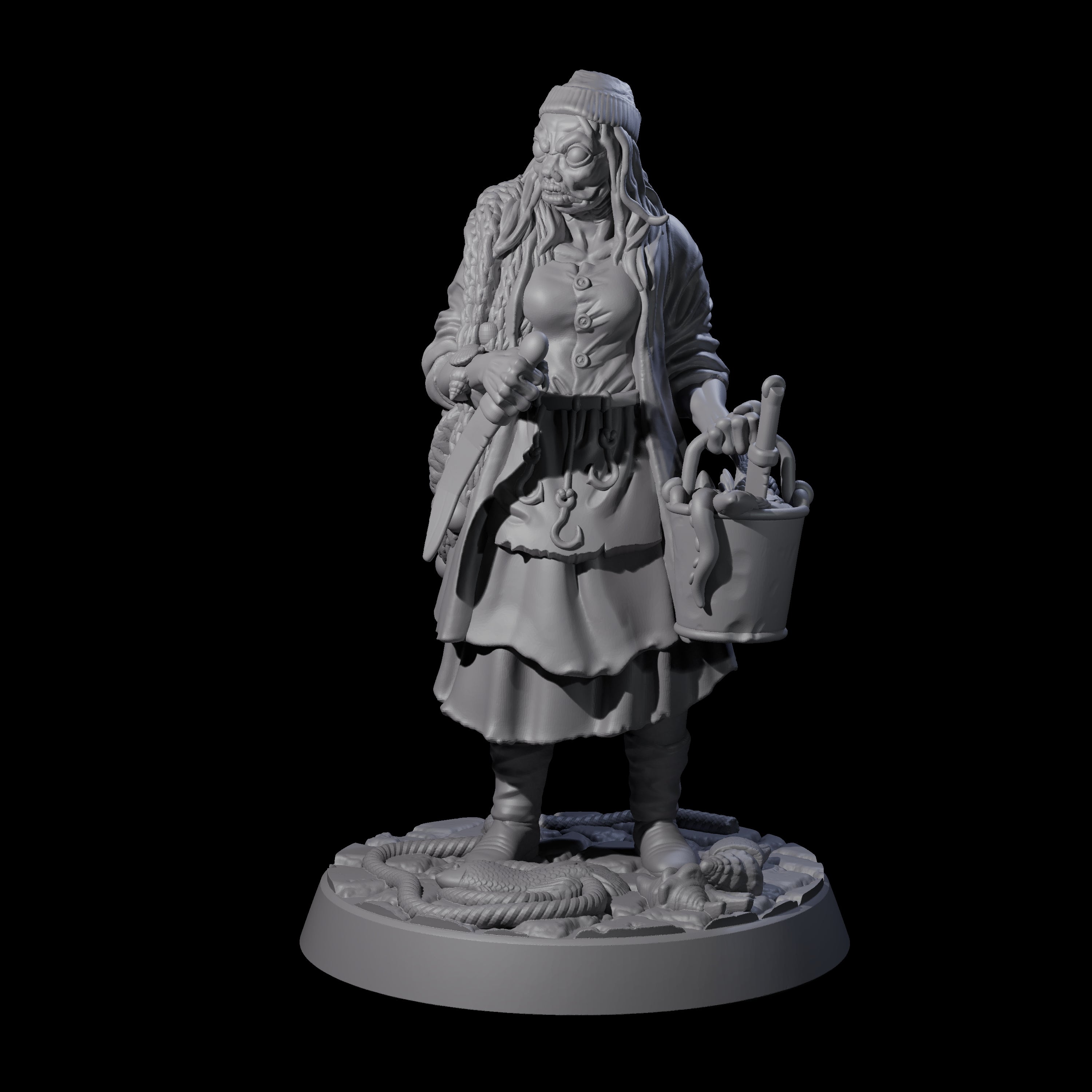 Stopped In Her Tracks Human Mariner Miniature for Dungeons and Dragons, Pathfinder or other TTRPGs