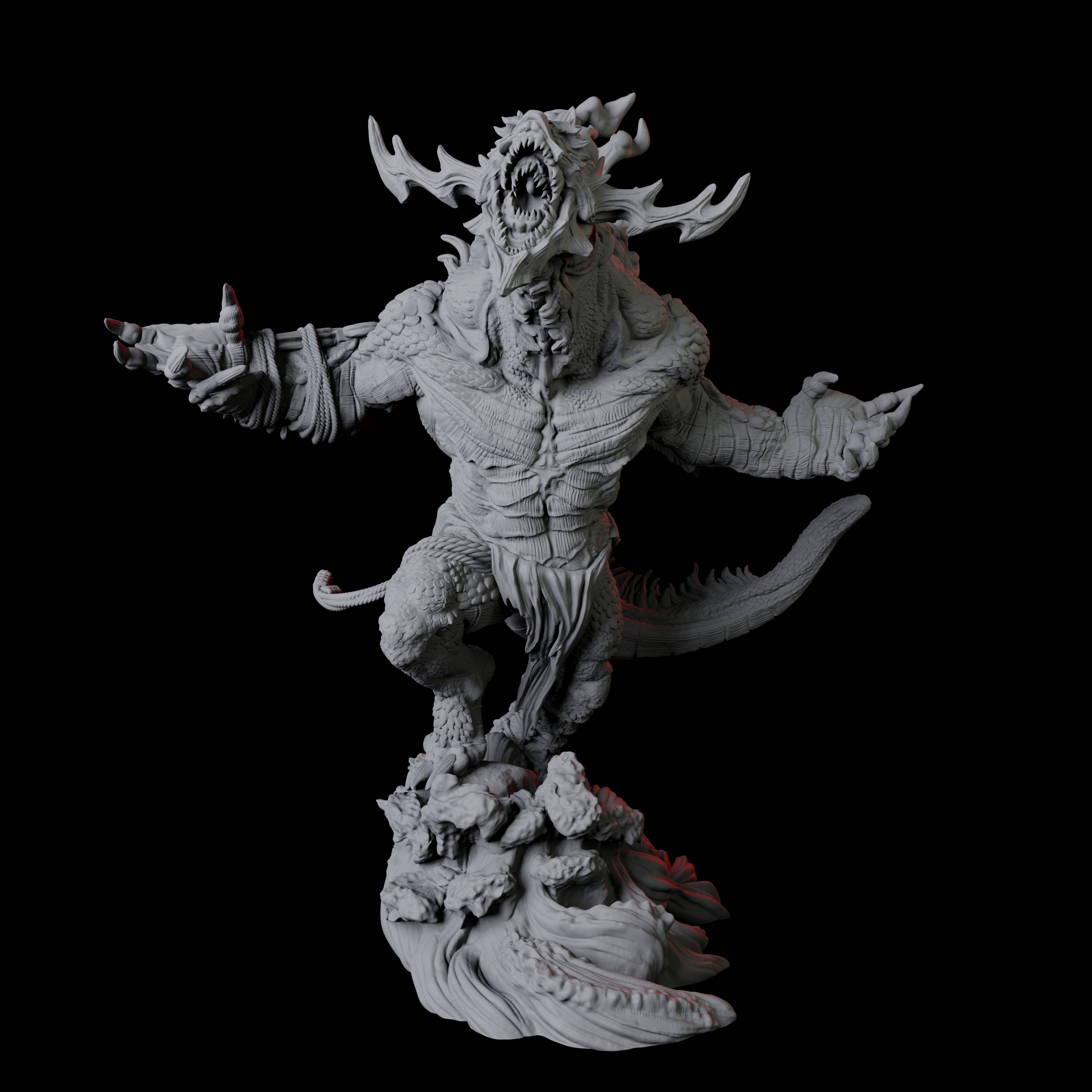 Storm Troll B Miniature for Dungeons and Dragons, Pathfinder or other TTRPGs