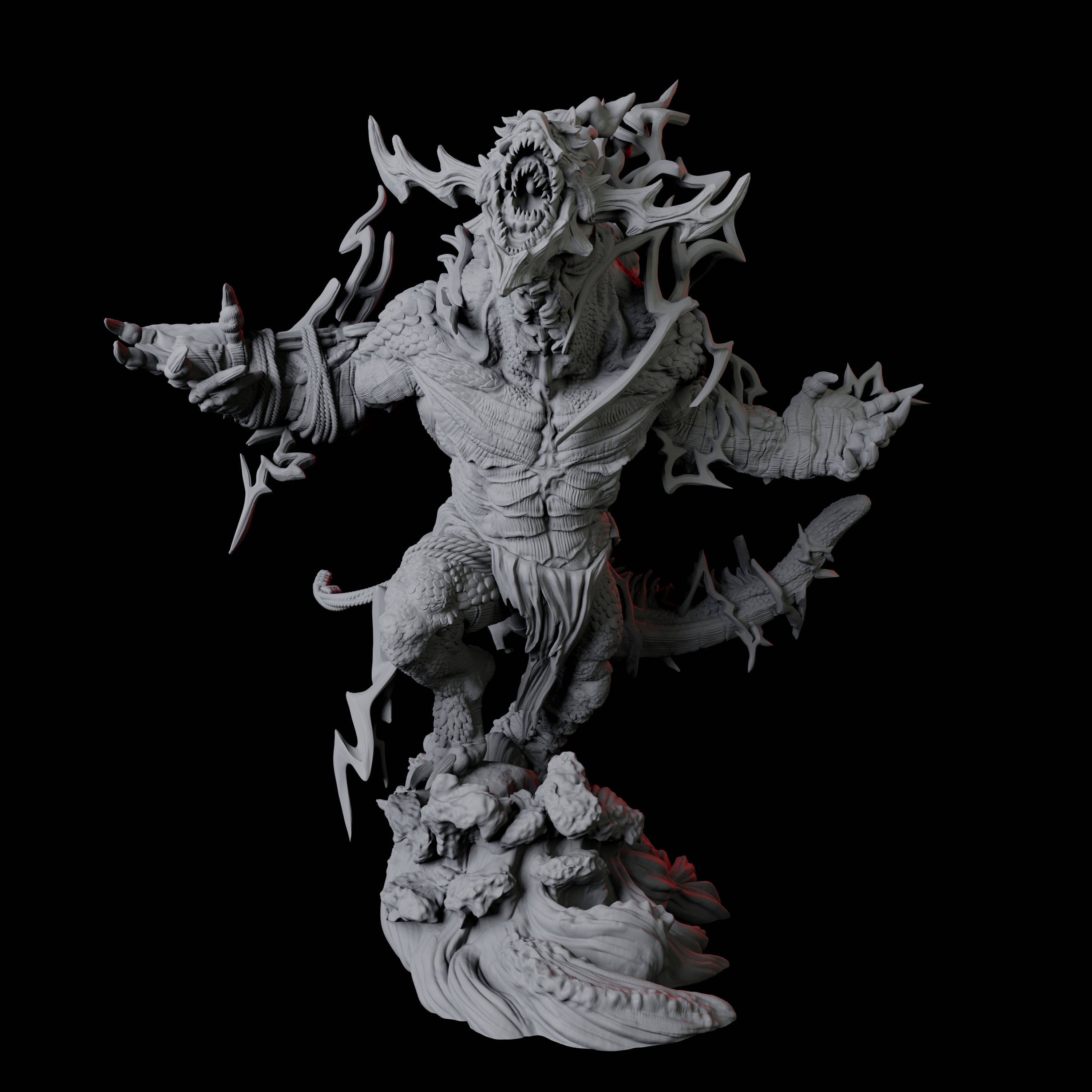 Storm Troll B Miniature for Dungeons and Dragons, Pathfinder or other TTRPGs