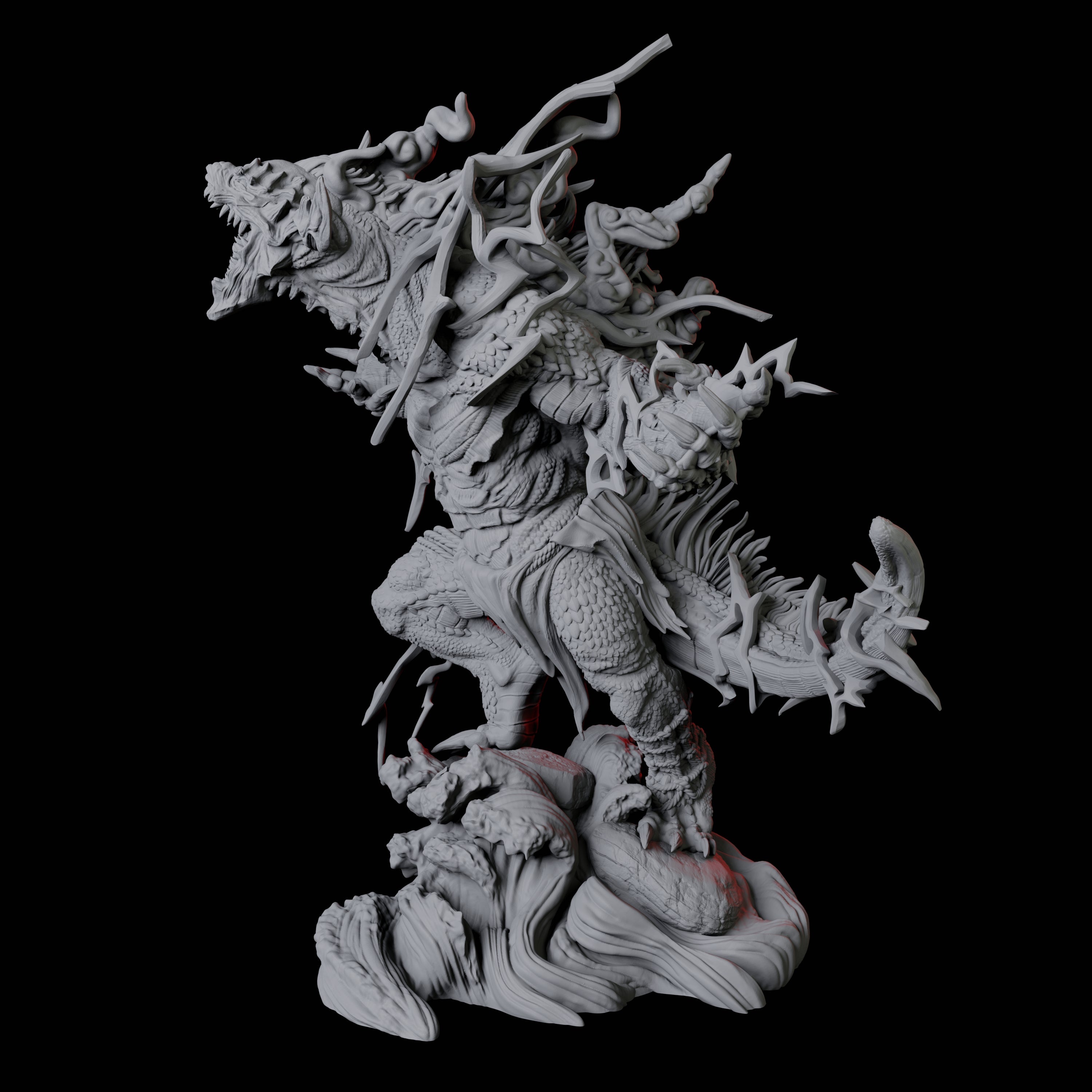 Storm Troll B Miniature for Dungeons and Dragons, Pathfinder or other TTRPGs