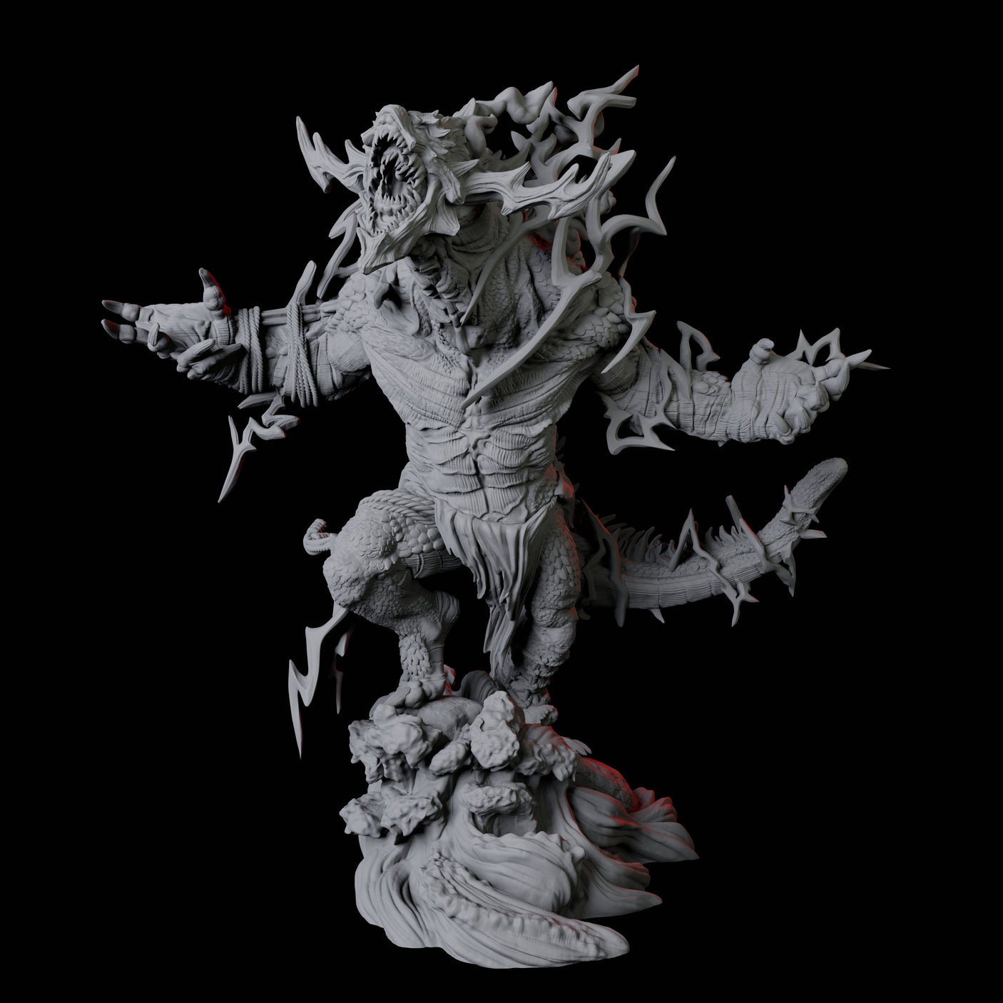 Storm Troll B Miniature for Dungeons and Dragons, Pathfinder or other TTRPGs