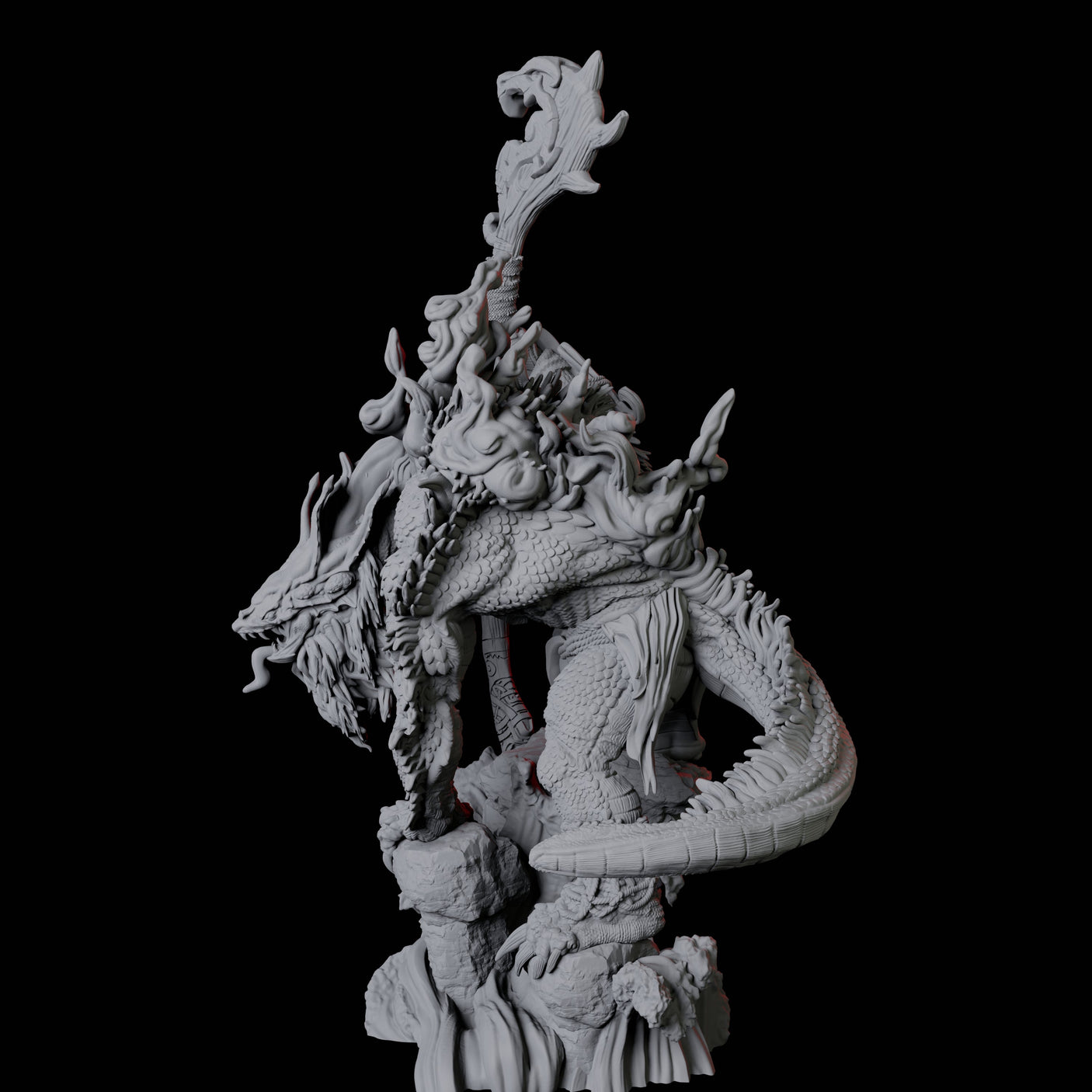 Storm Troll C Miniature for Dungeons and Dragons, Pathfinder or other TTRPGs
