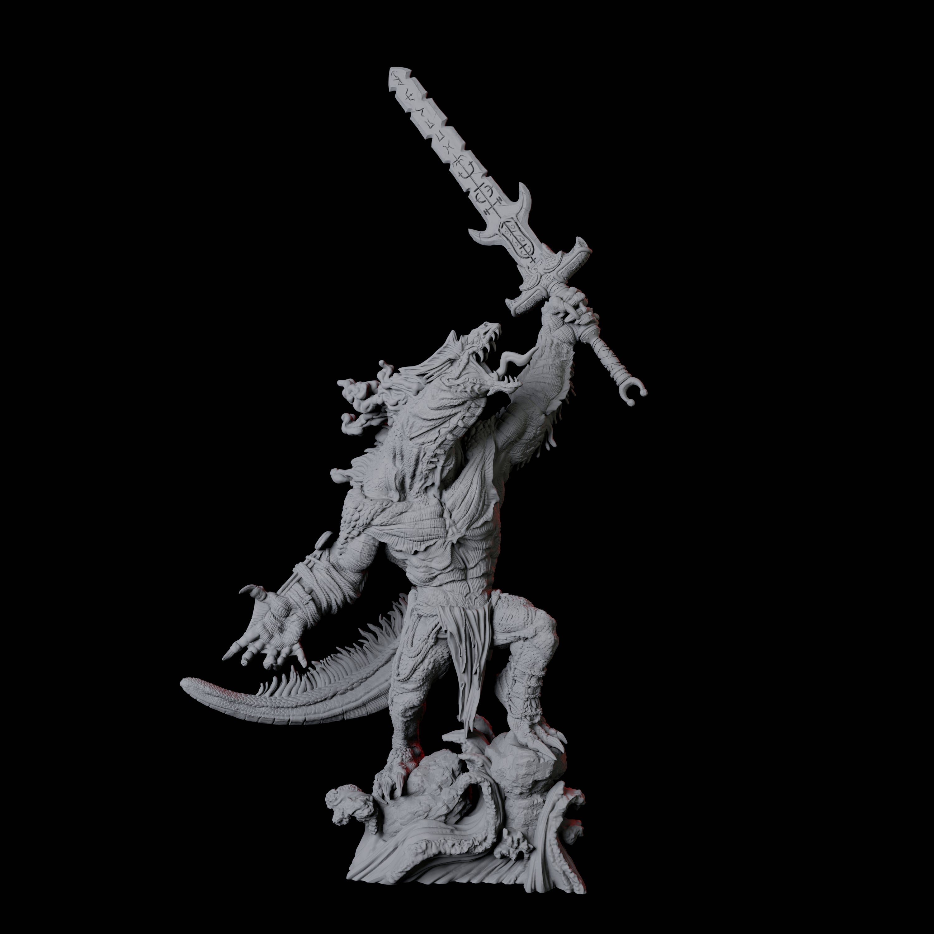 Storm Troll Champion Miniature for Dungeons and Dragons, Pathfinder or other TTRPGs