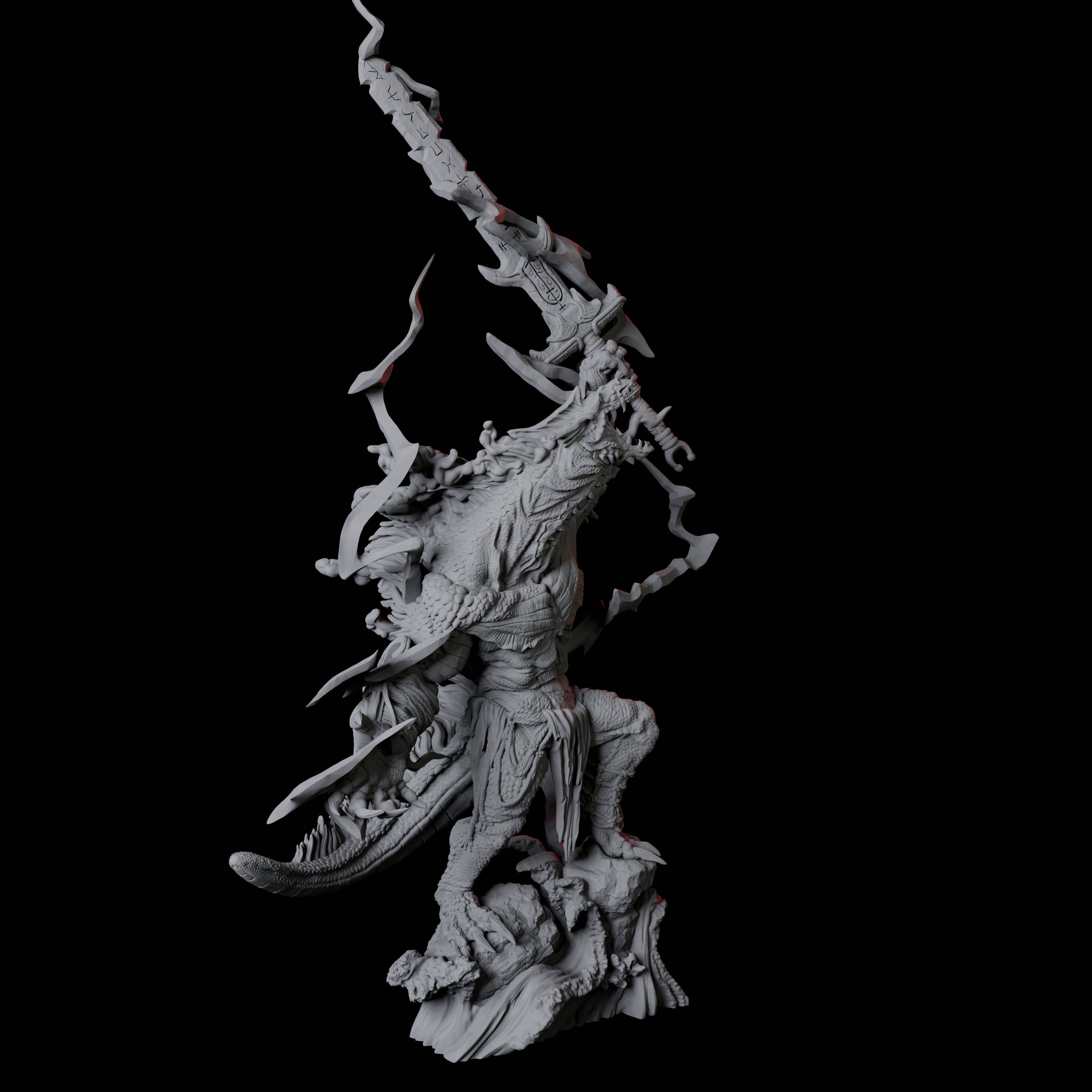Storm Troll Champion Miniature for Dungeons and Dragons, Pathfinder or other TTRPGs