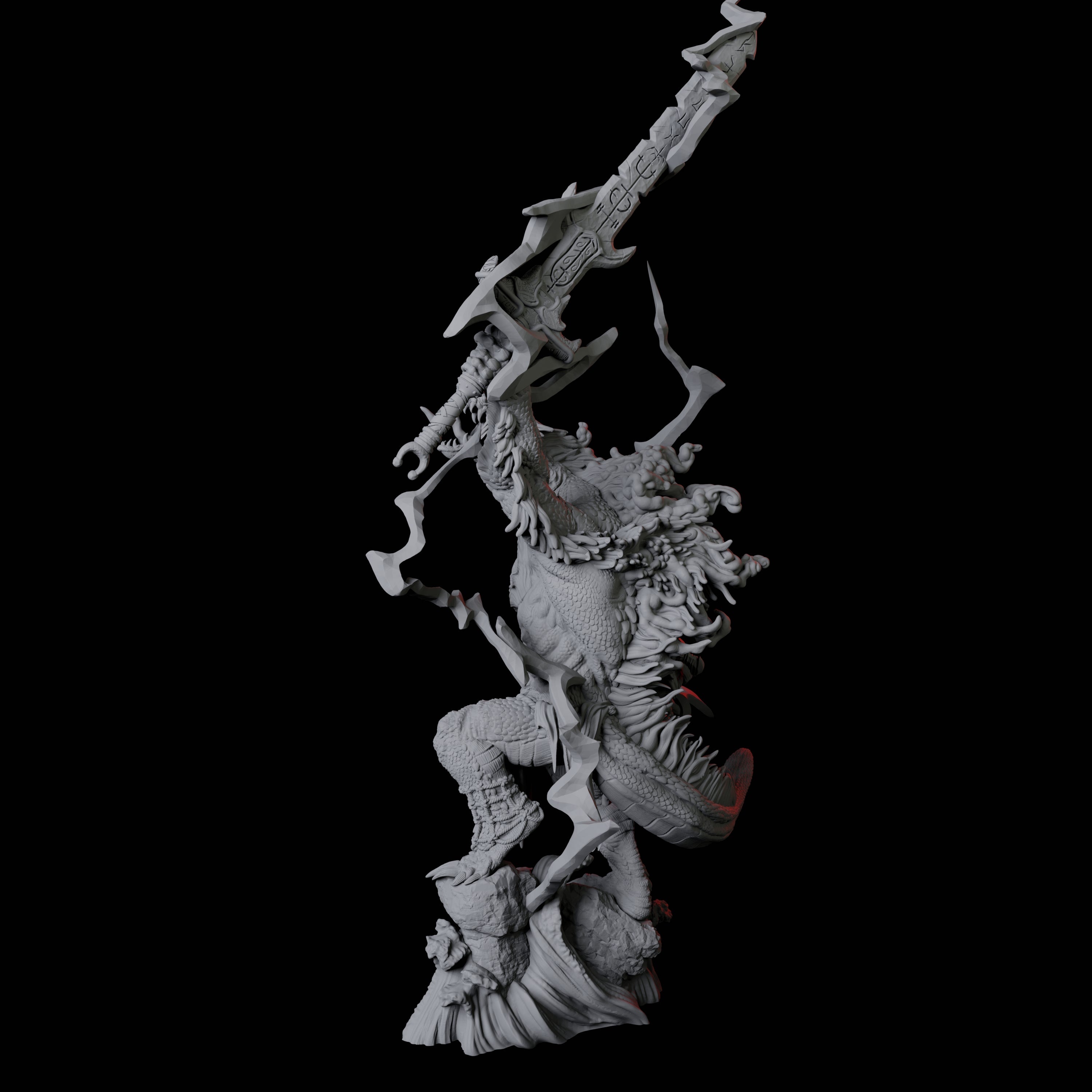 Storm Troll Champion Miniature for Dungeons and Dragons, Pathfinder or other TTRPGs