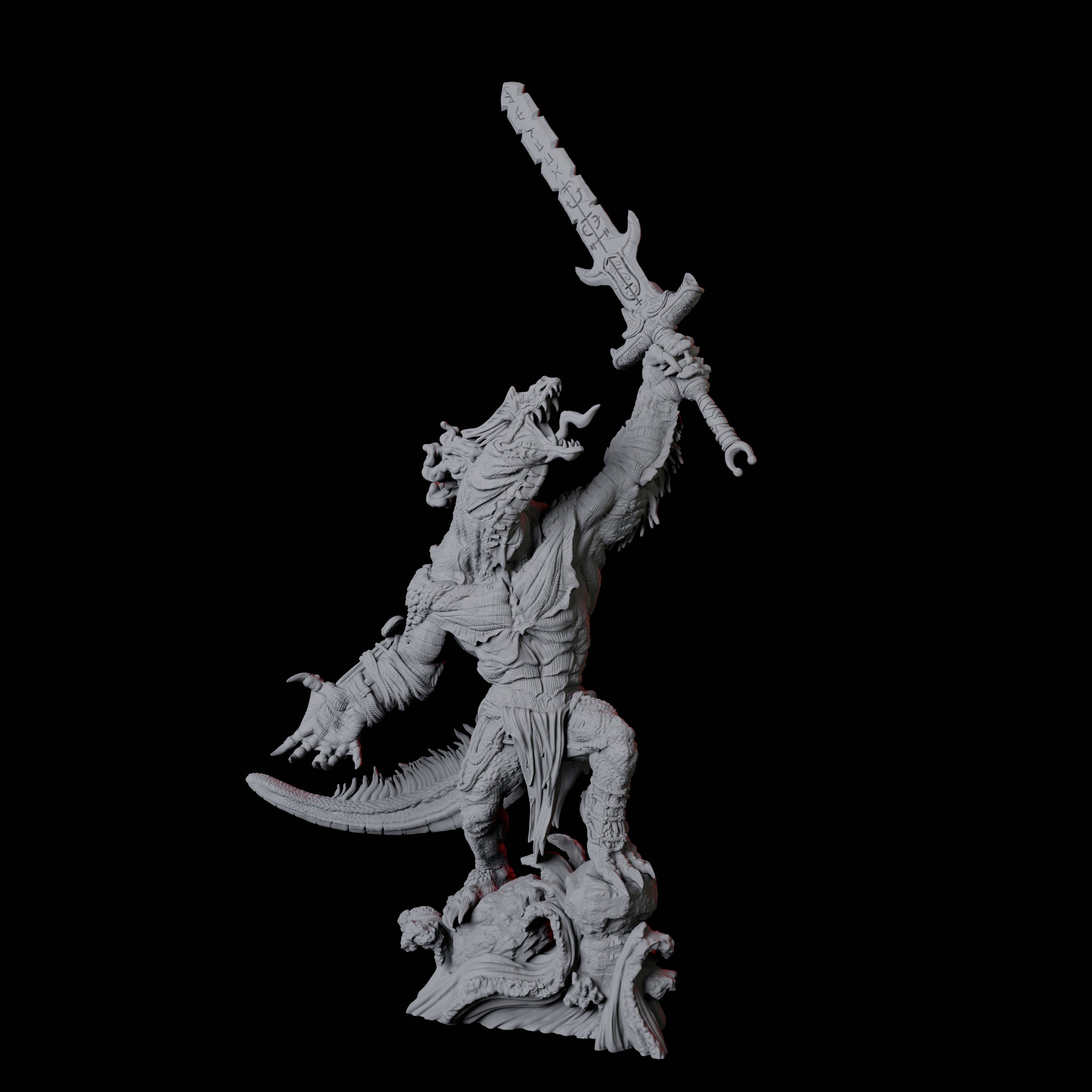 Storm Troll Champion Miniature for Dungeons and Dragons, Pathfinder or other TTRPGs
