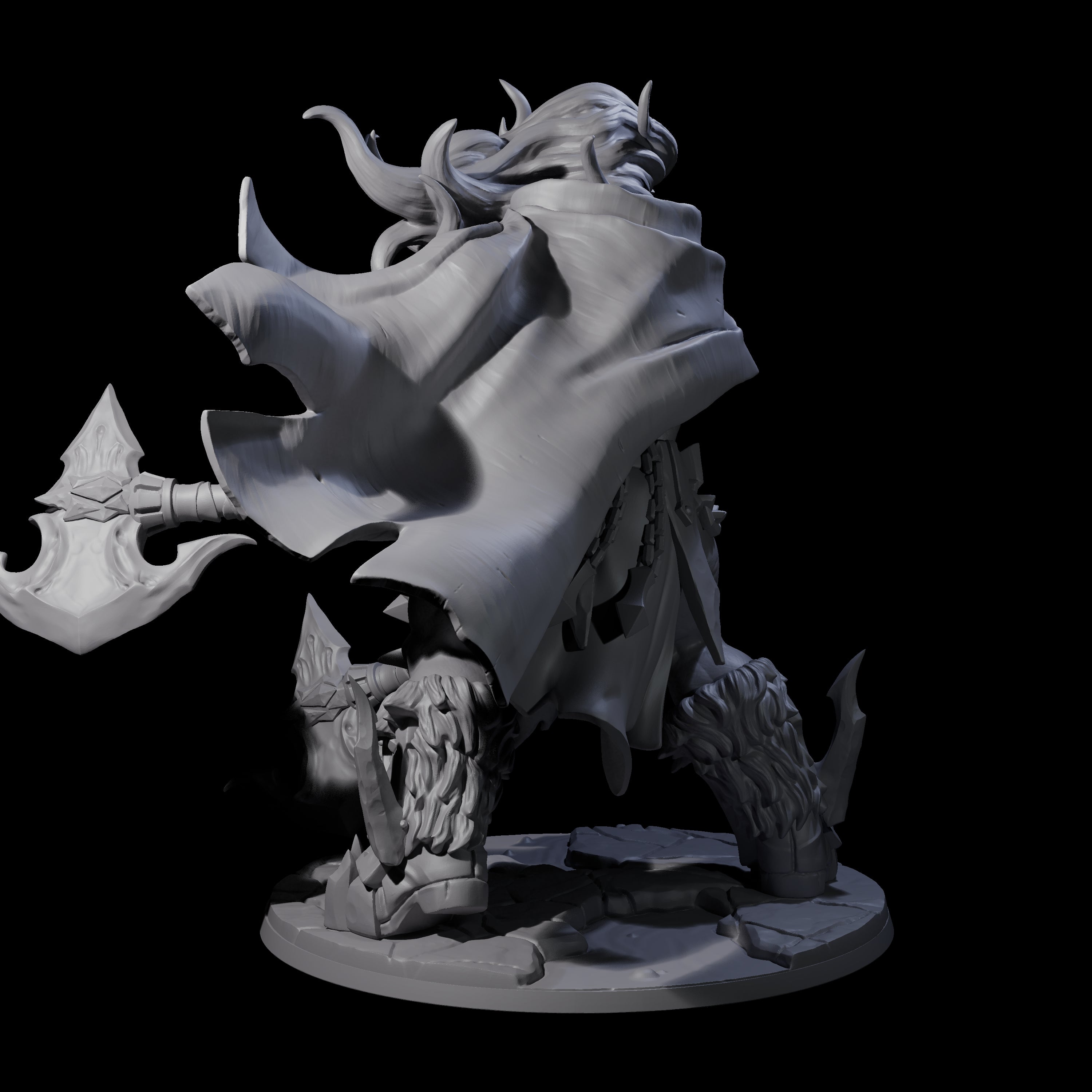 Storming Battle Frost Giant Miniature for Dungeons and Dragons, Pathfinder or other TTRPGs