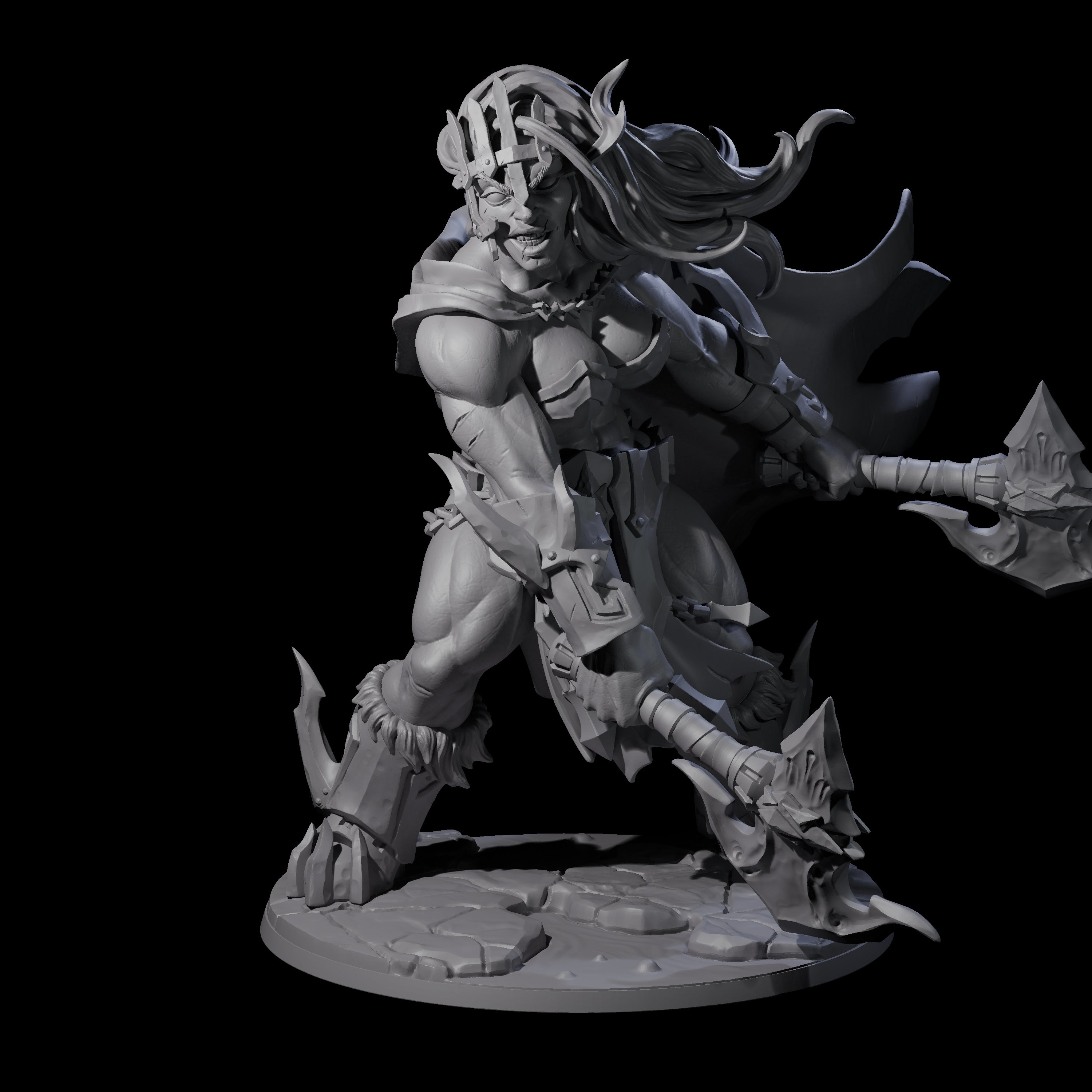 Storming Battle Frost Giant Miniature for Dungeons and Dragons, Pathfinder or other TTRPGs