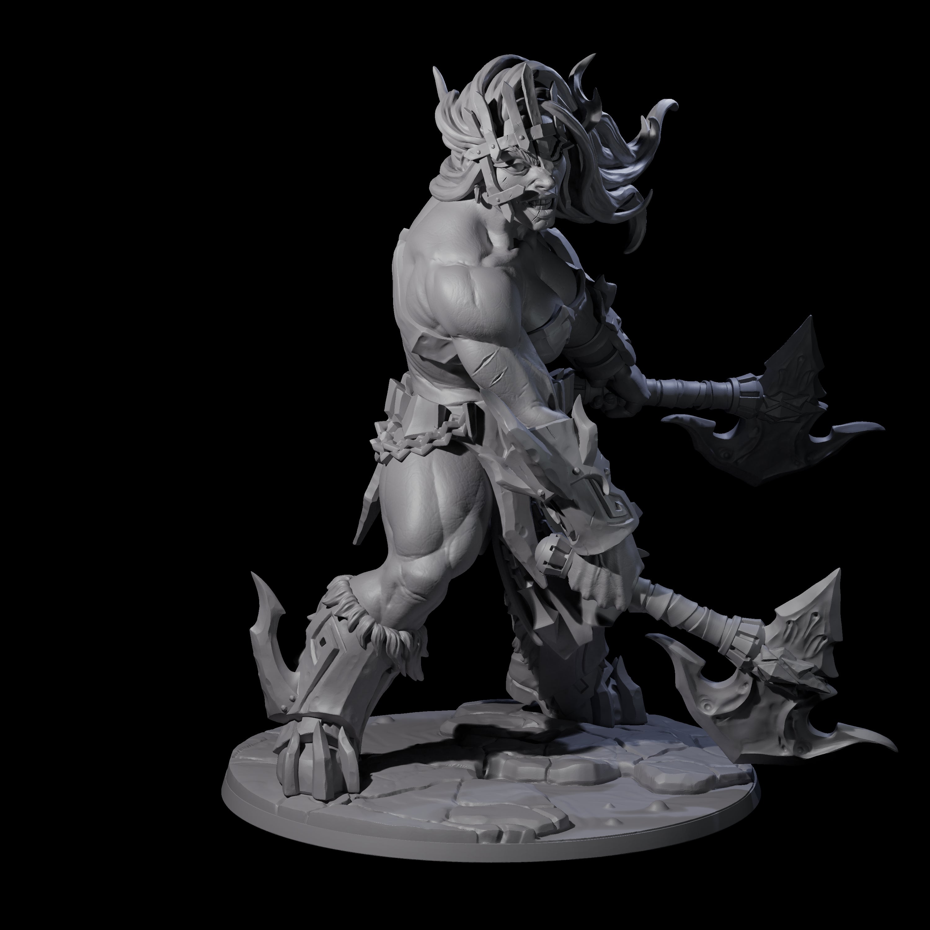 Storming Battle Frost Giant Miniature for Dungeons and Dragons, Pathfinder or other TTRPGs
